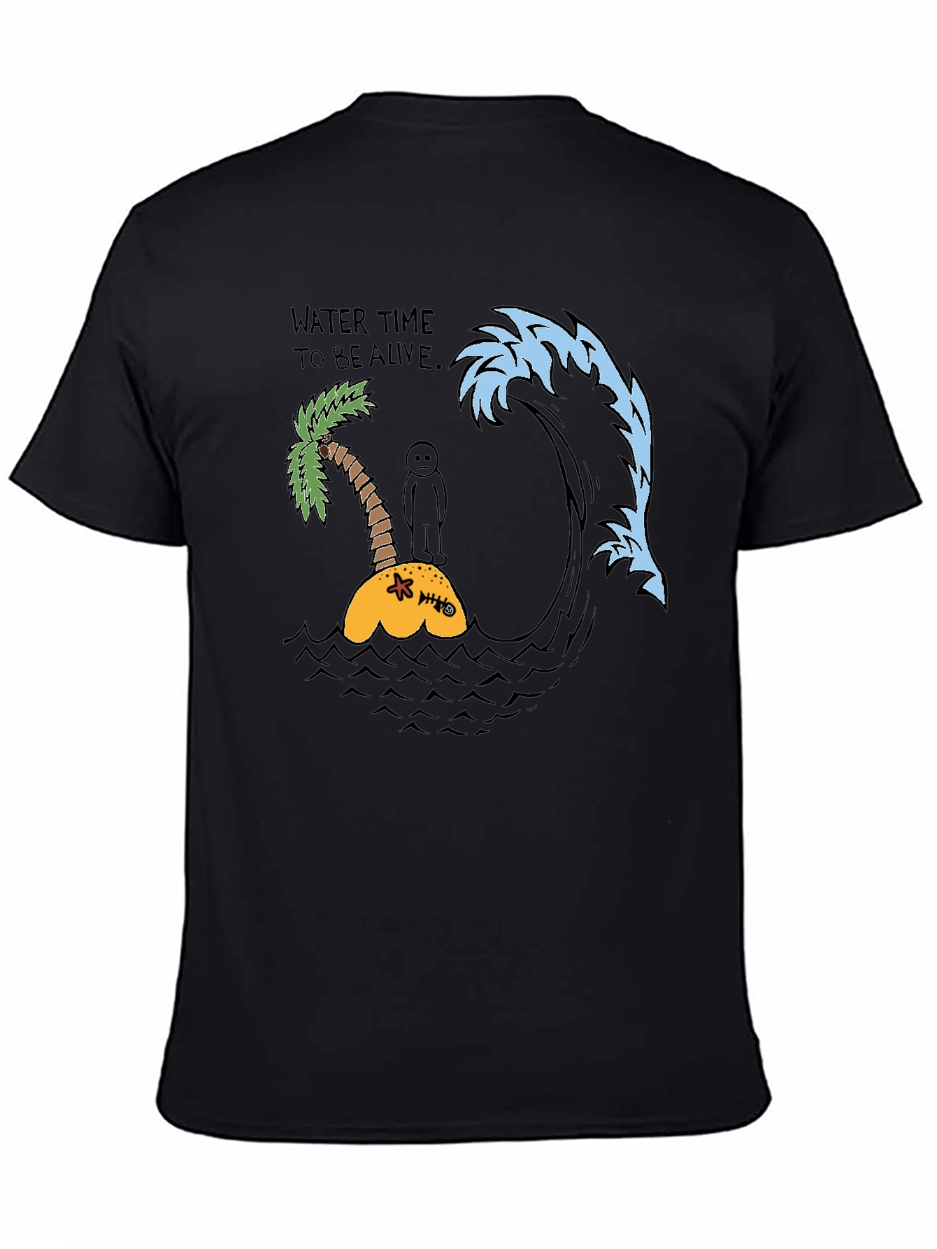 Humorous Water Time Graphic Tee