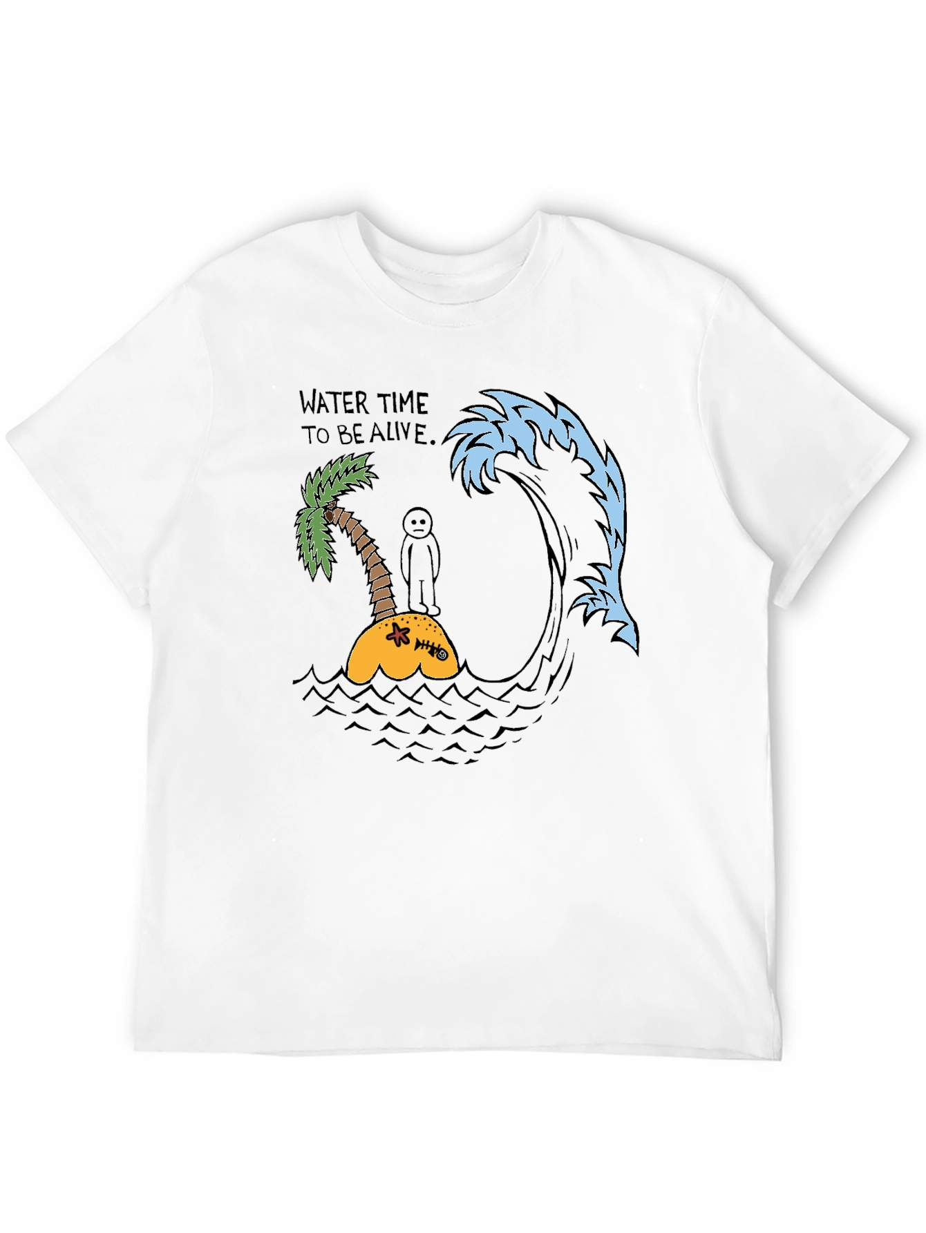 Humorous Water Time Graphic Tee