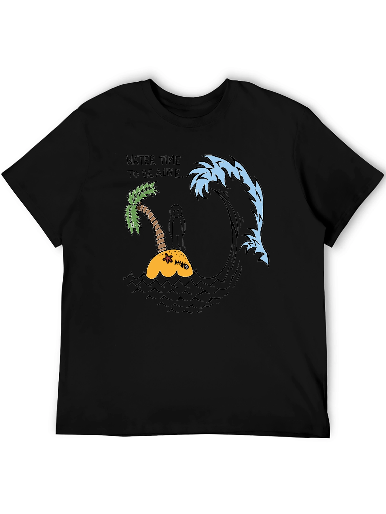 Humorous Water Time Graphic Tee