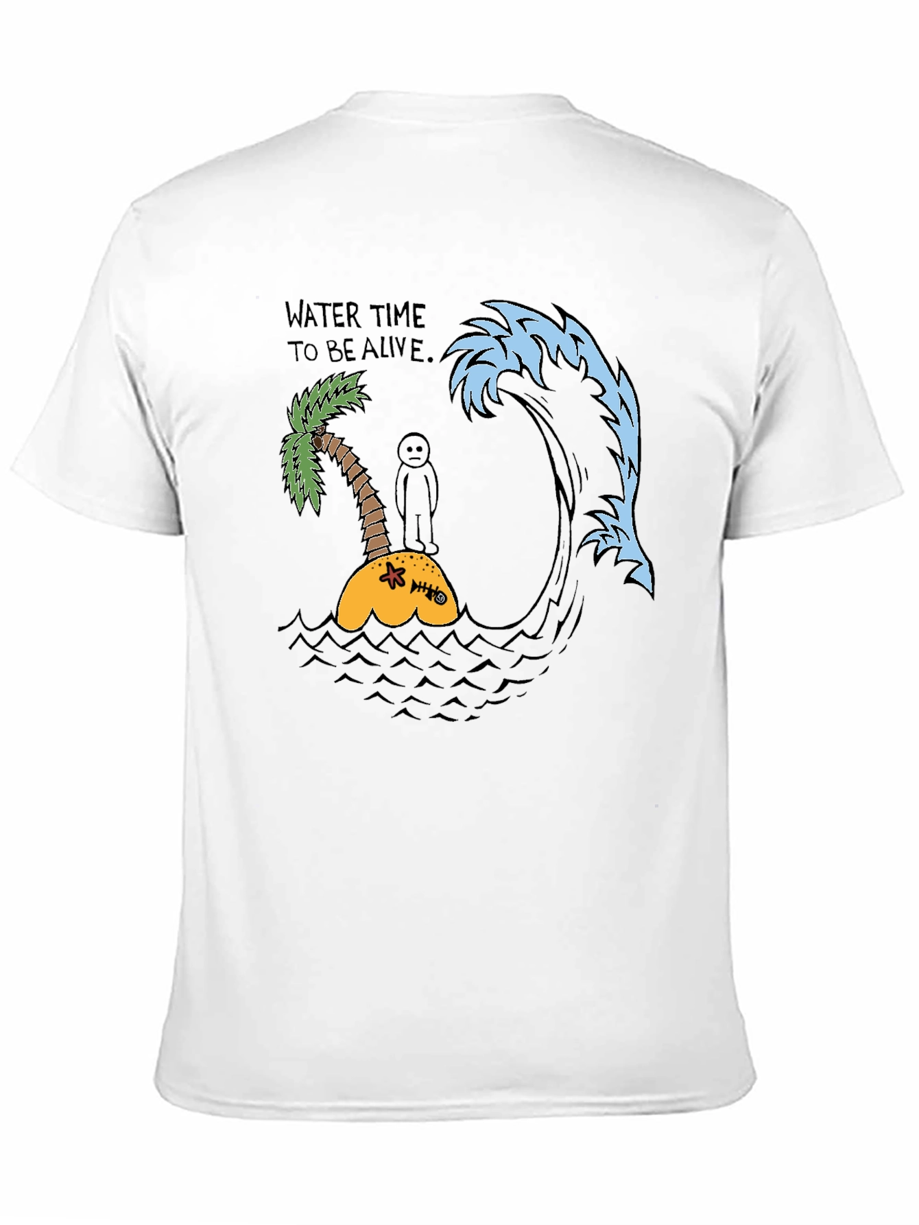 Humorous Water Time Graphic Tee