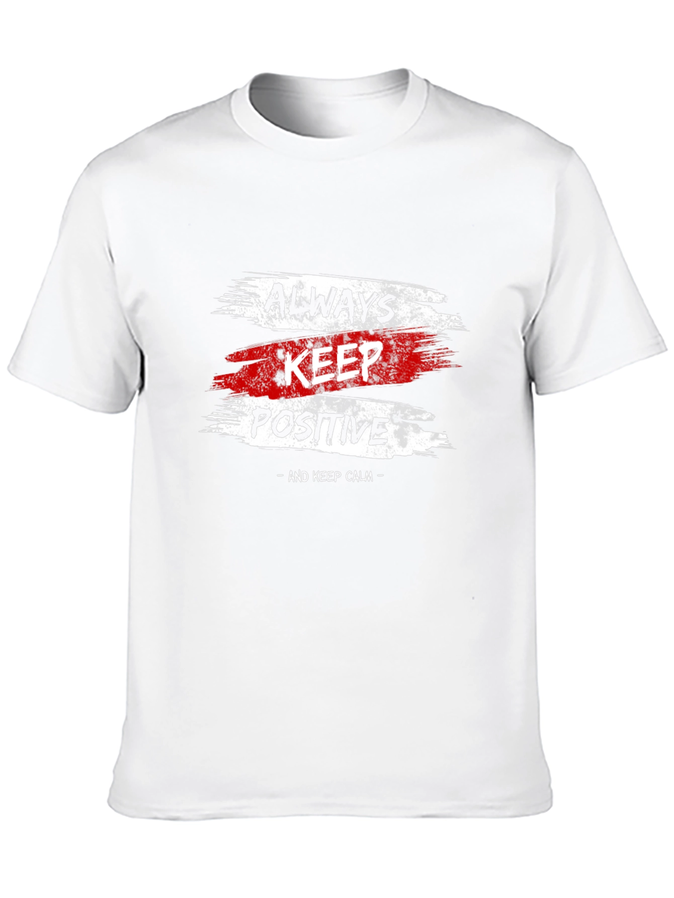 Always Keep Positive T-Shirt | Motivational Black Tee