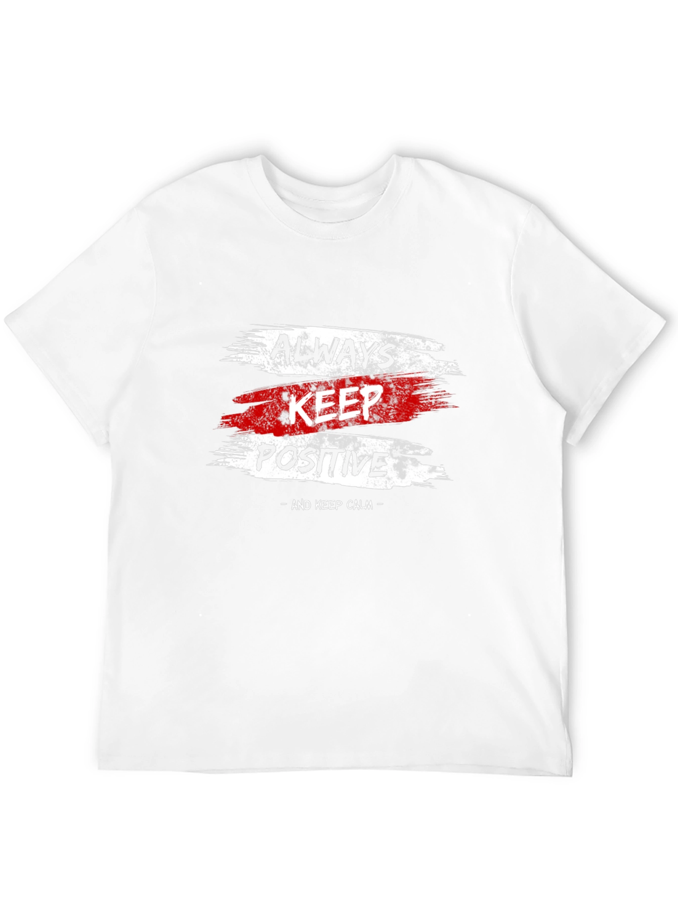 Always Keep Positive T-Shirt | Motivational Black Tee