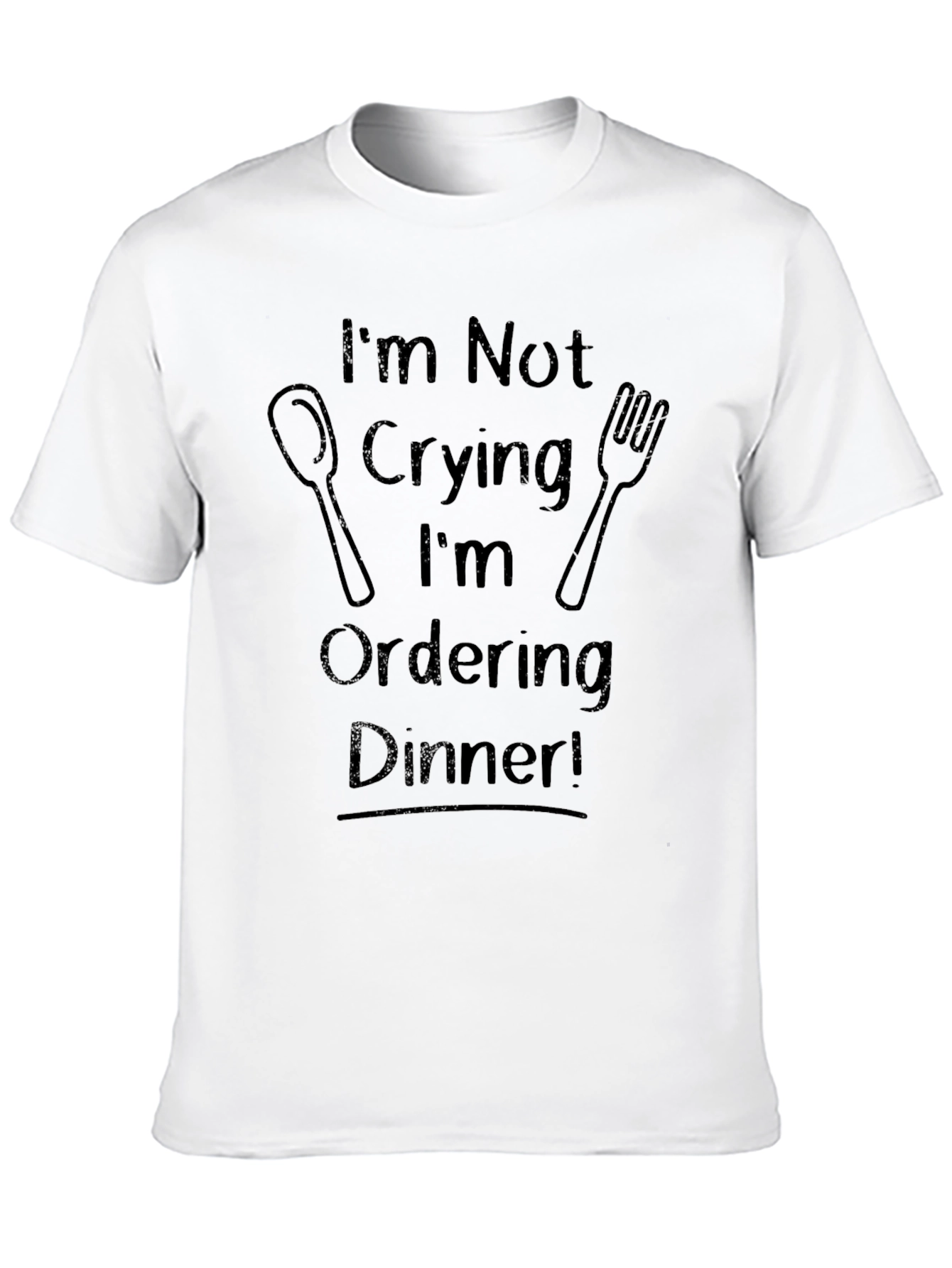 Humorous Ordering Dinner Graphic Tee