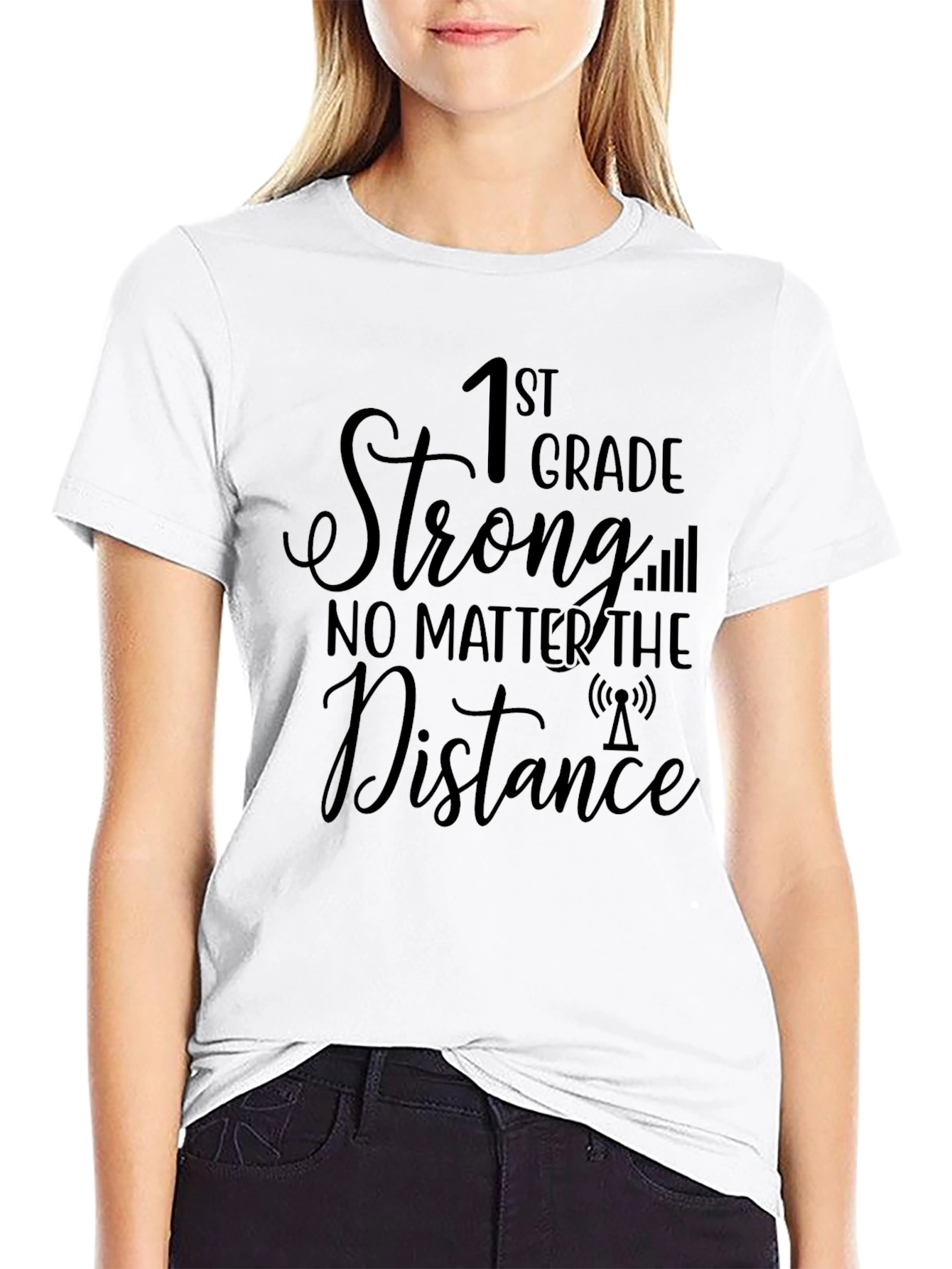 1st Grade Strong T-Shirt: Distance Learning Apparel