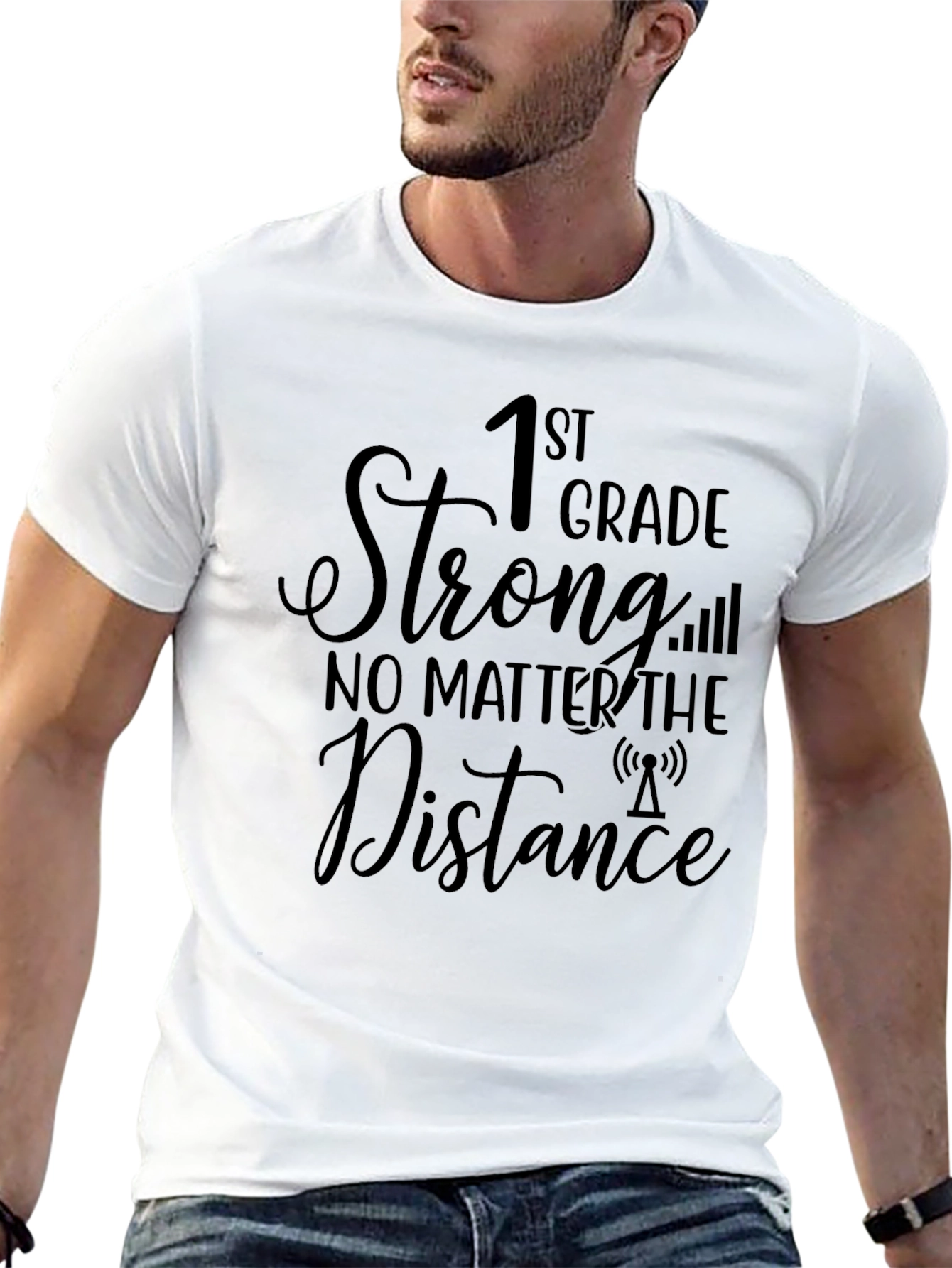 1st Grade Strong T-Shirt: Distance Learning Apparel