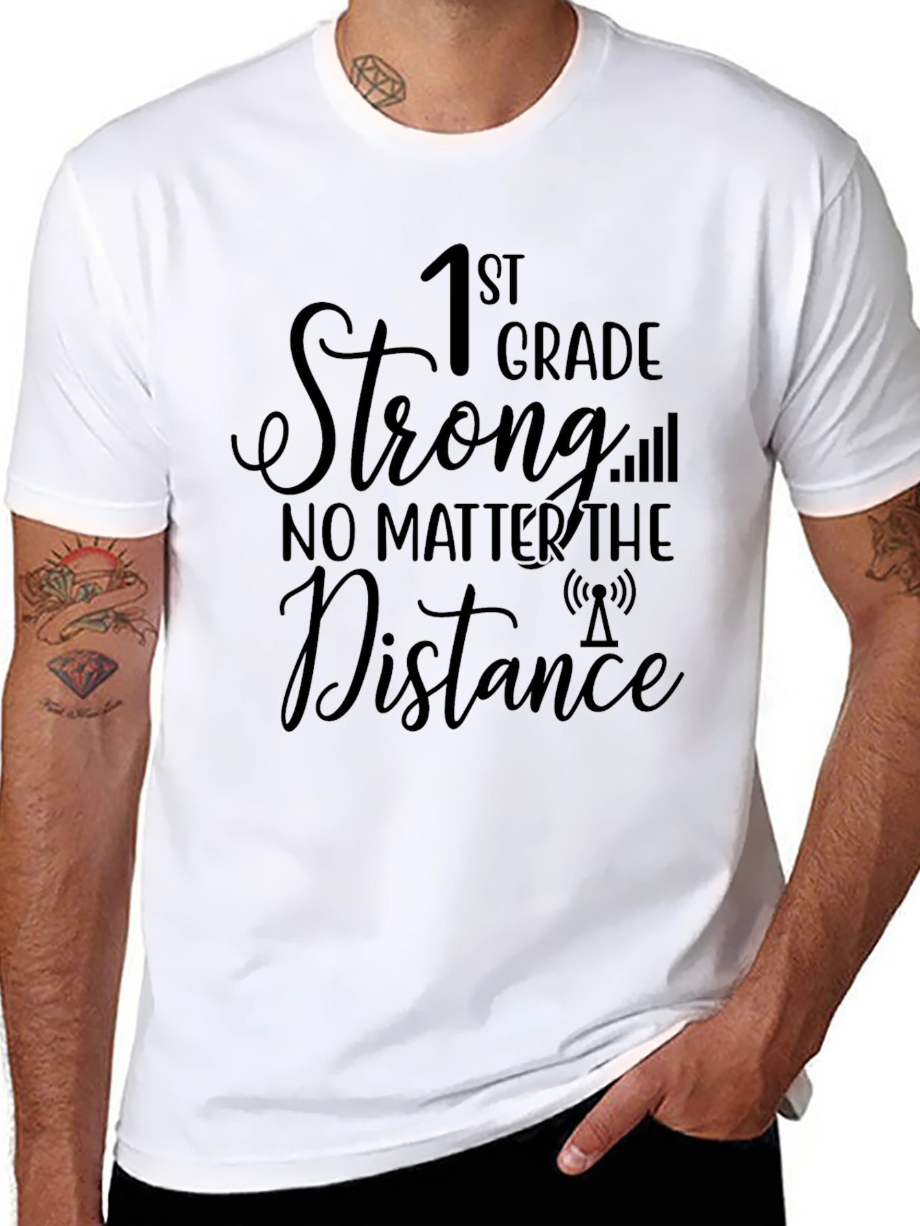 1st Grade Strong T-Shirt: Distance Learning Apparel
