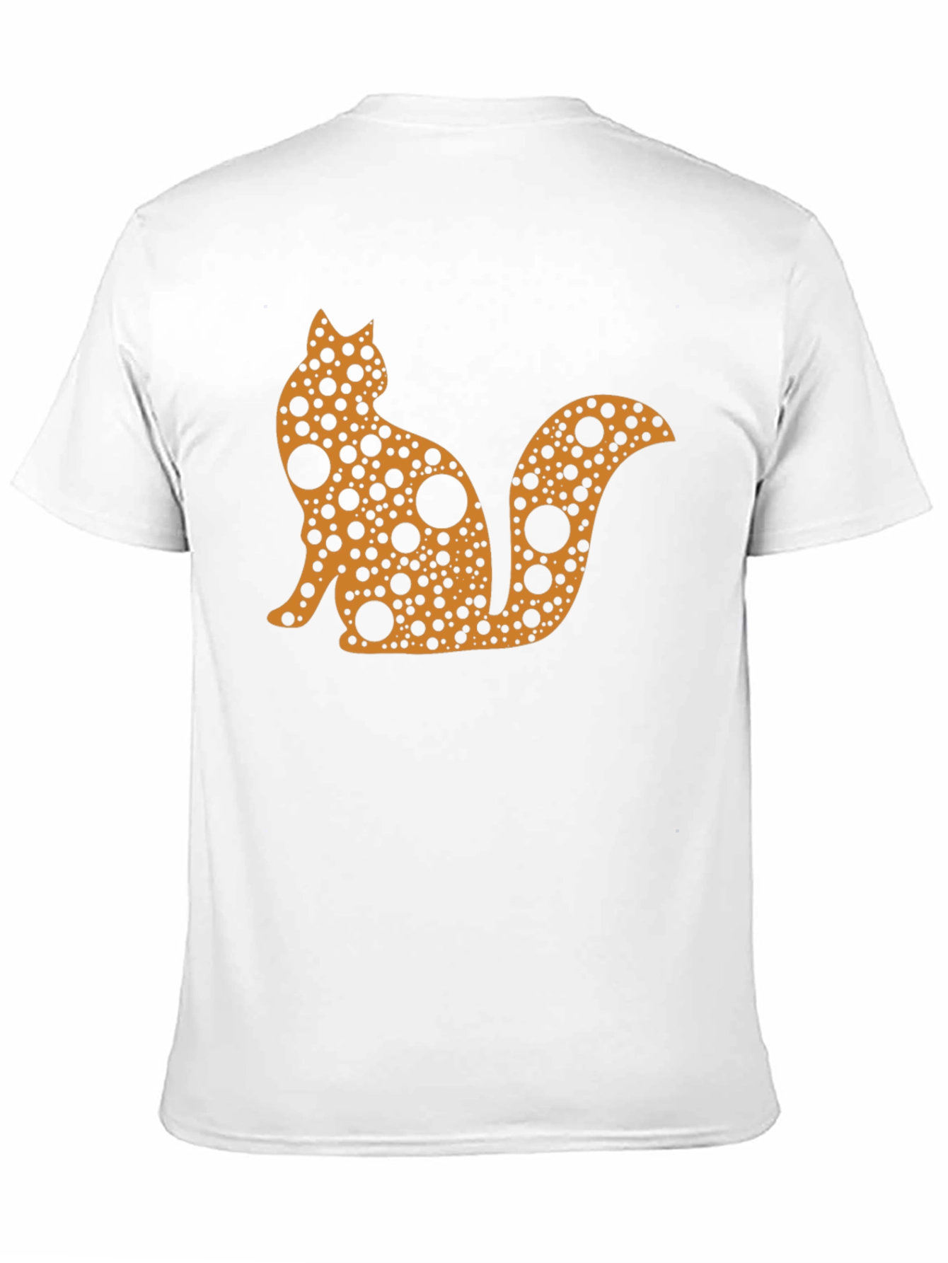 Abstract Cat T-Shirt - Black