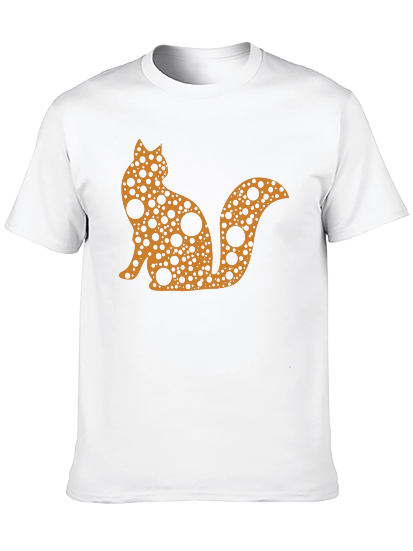 Abstract Cat T-Shirt - Black