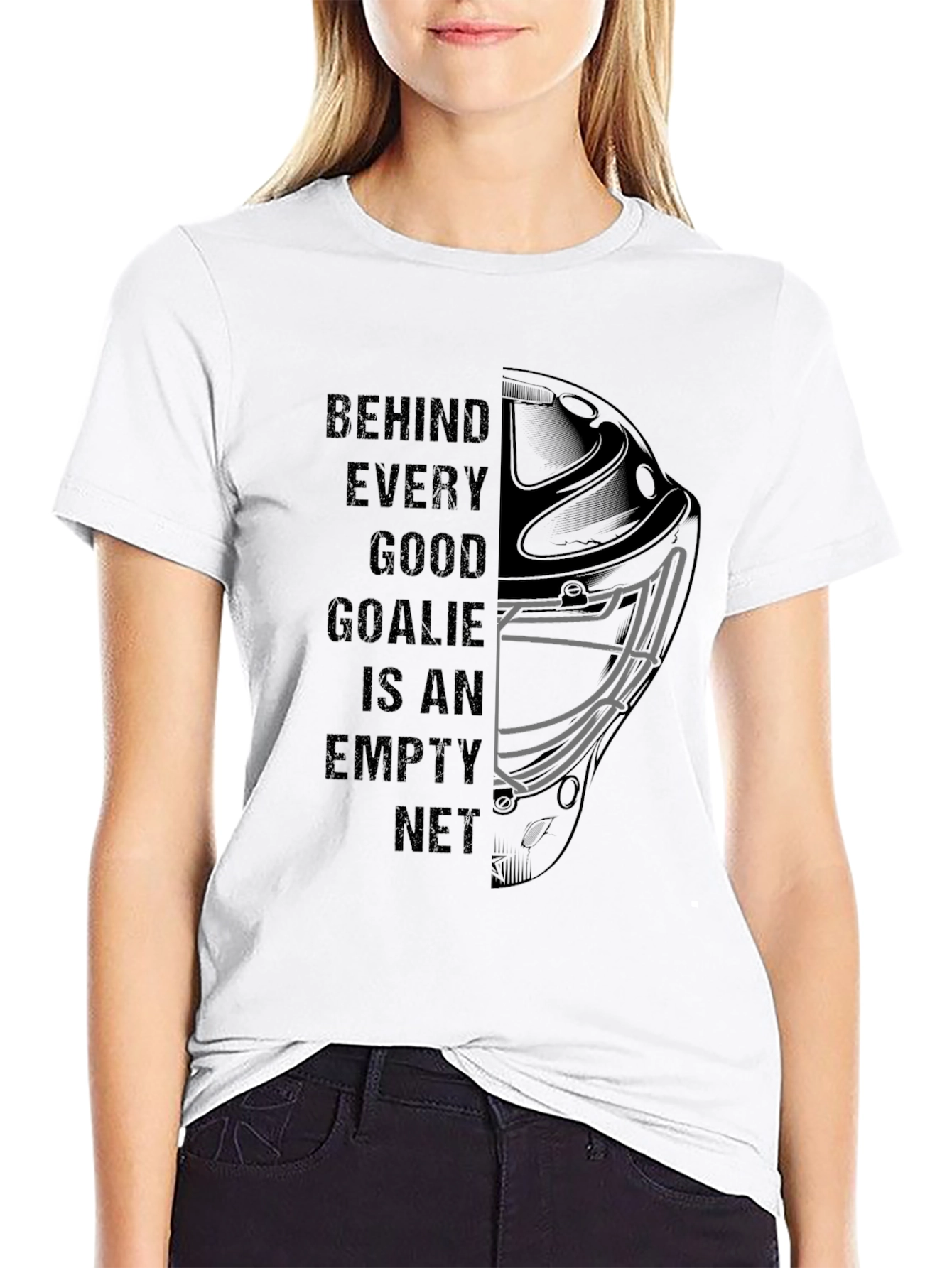 Hockey Goalie T-Shirt - Behind Every Good Goalie...
