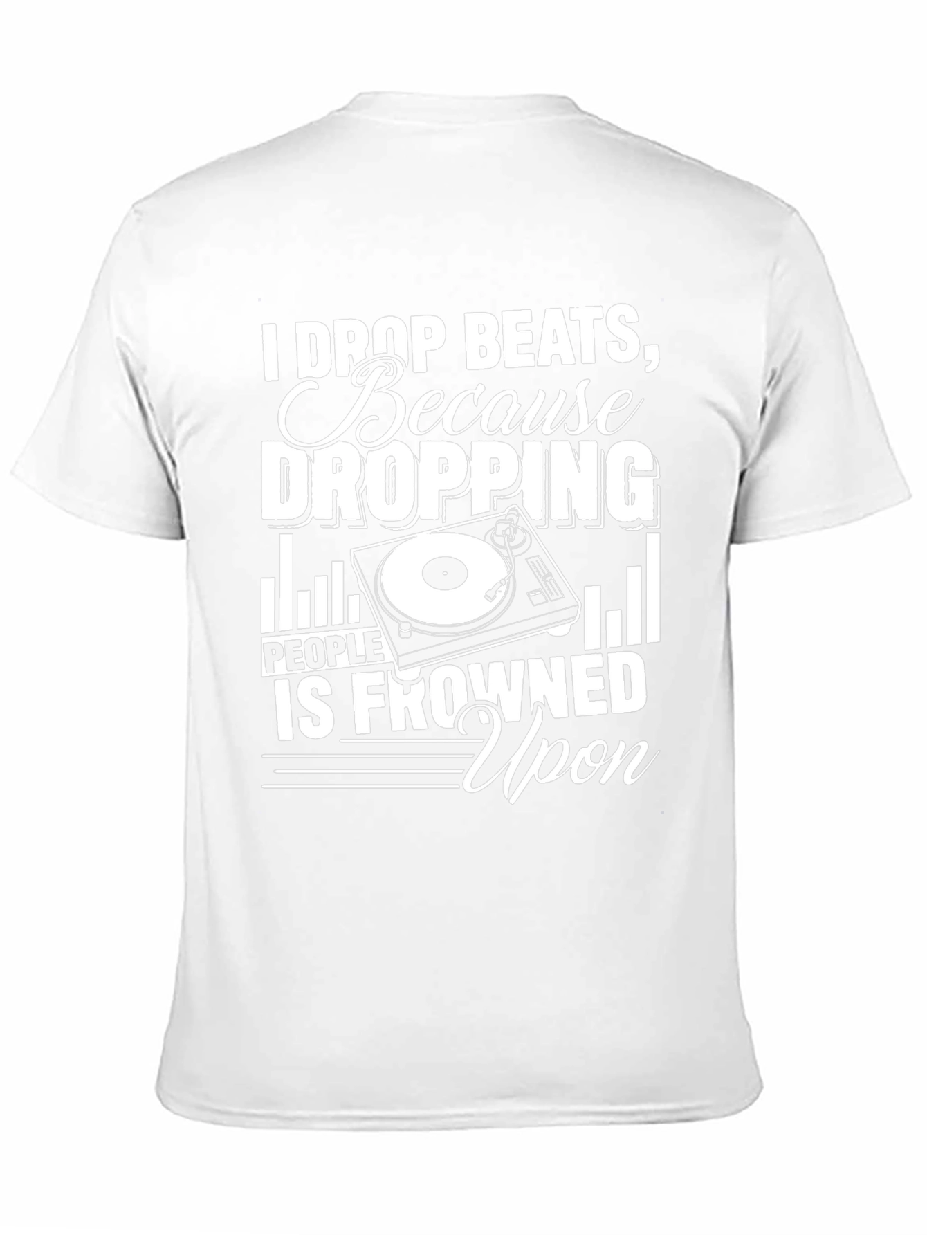 I Drop Beats Funny DJ Black T-Shirt