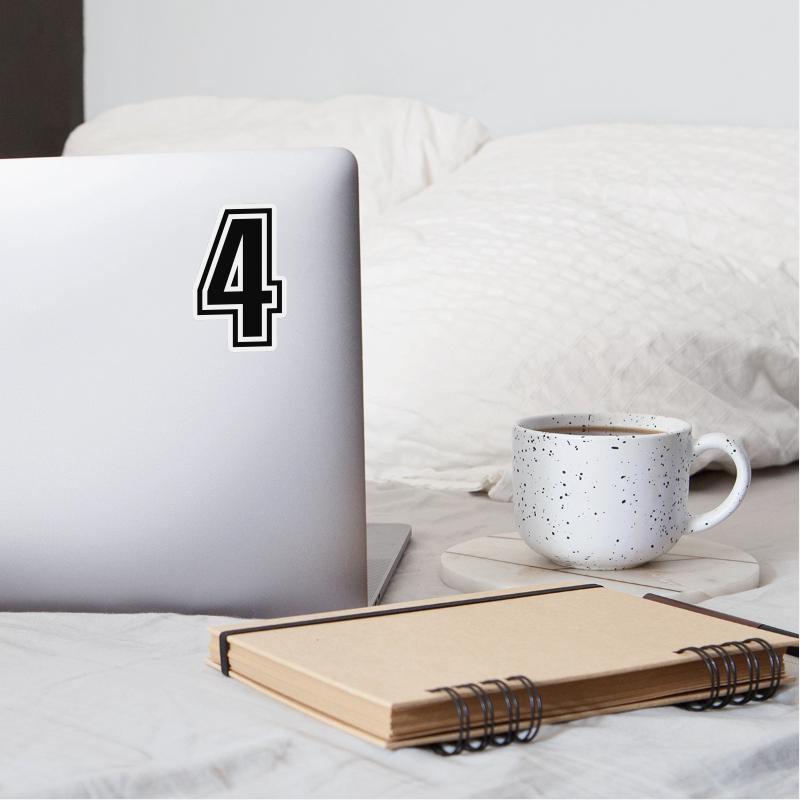 4 - number 4 - jersey number for sportsteam