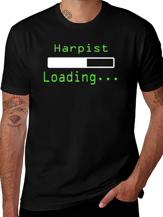 Harpist Loading T-Shirt - Funny Musician Tee