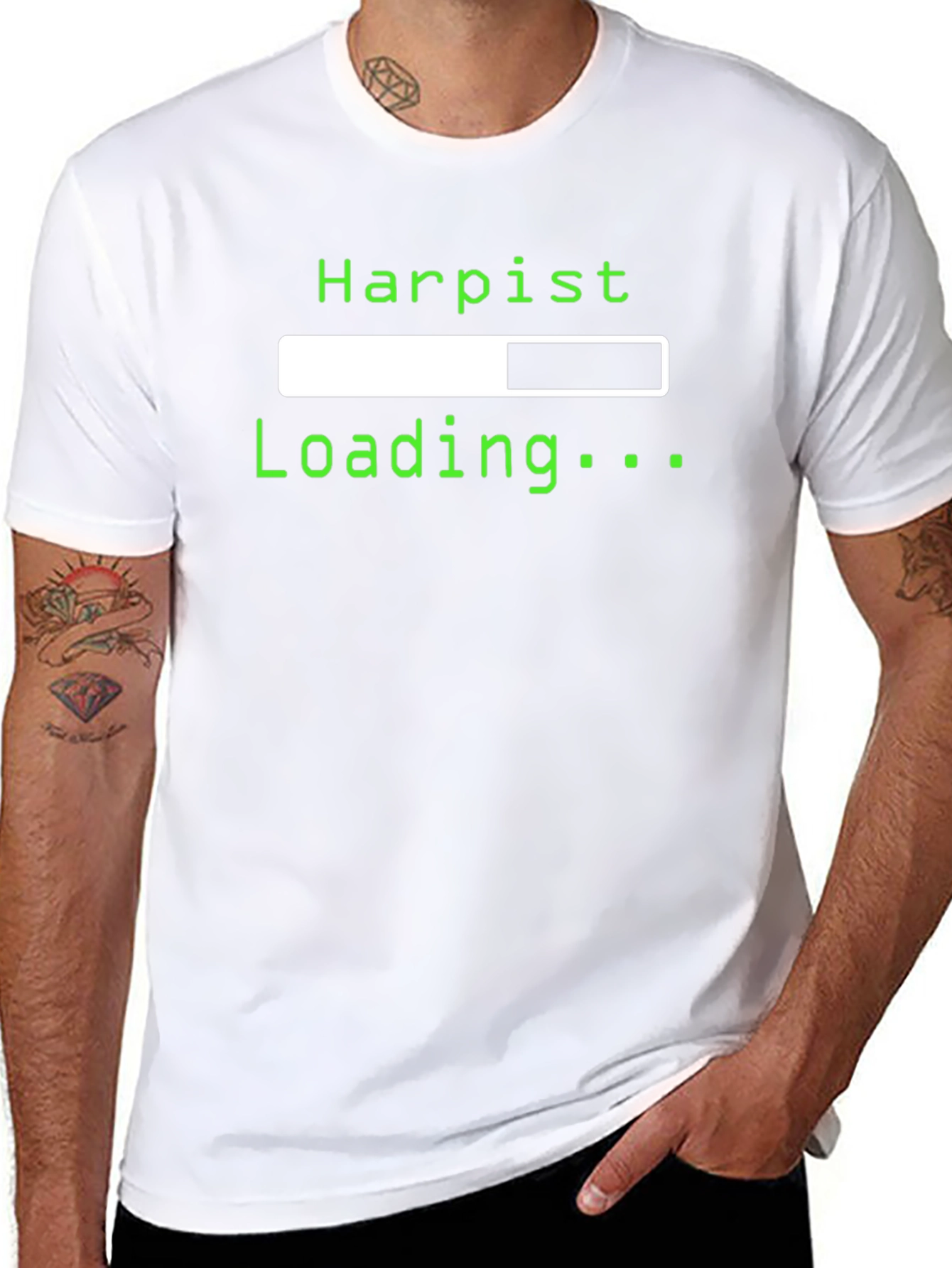 Harpist Loading T-Shirt - Funny Musician Tee
