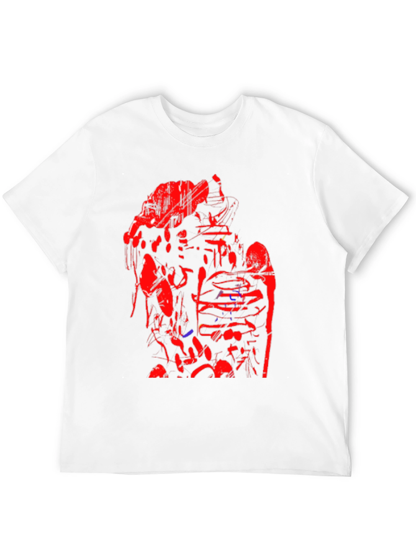 Abstract Red & Black Graphic Tee