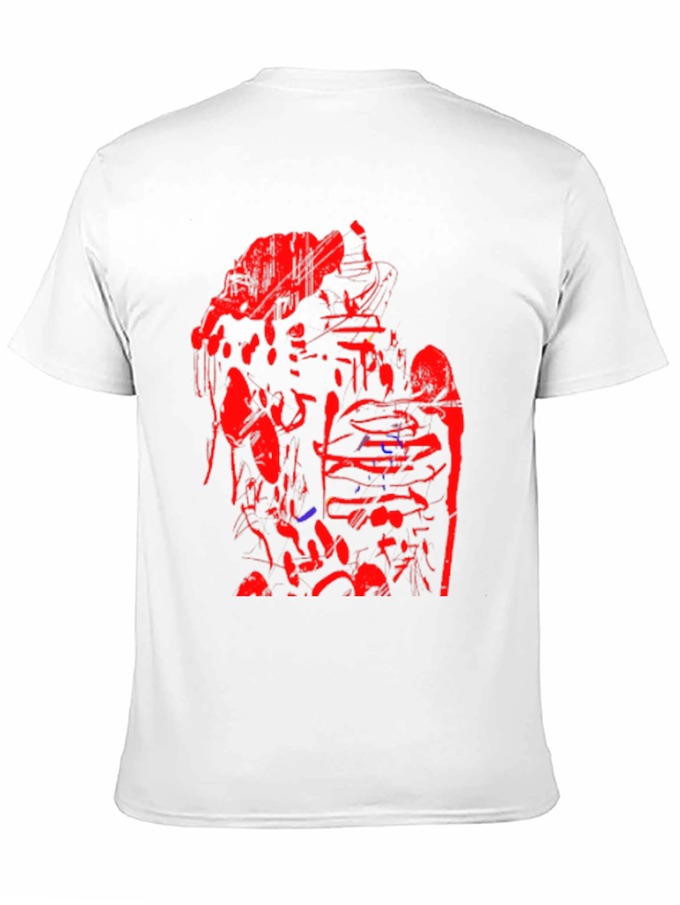 Abstract Red & Black Graphic Tee