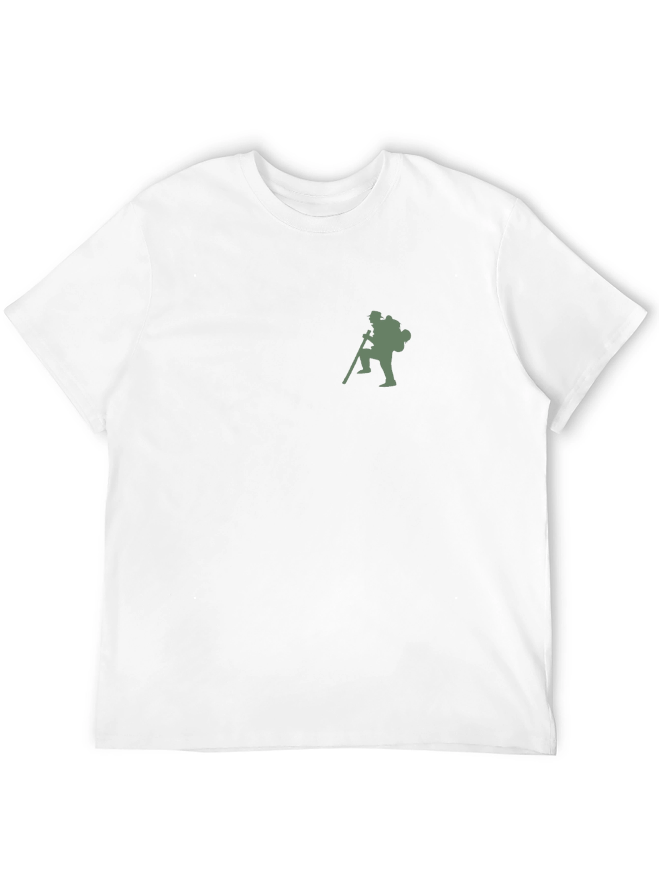 Hiking Man Graphic T-Shirt - Black