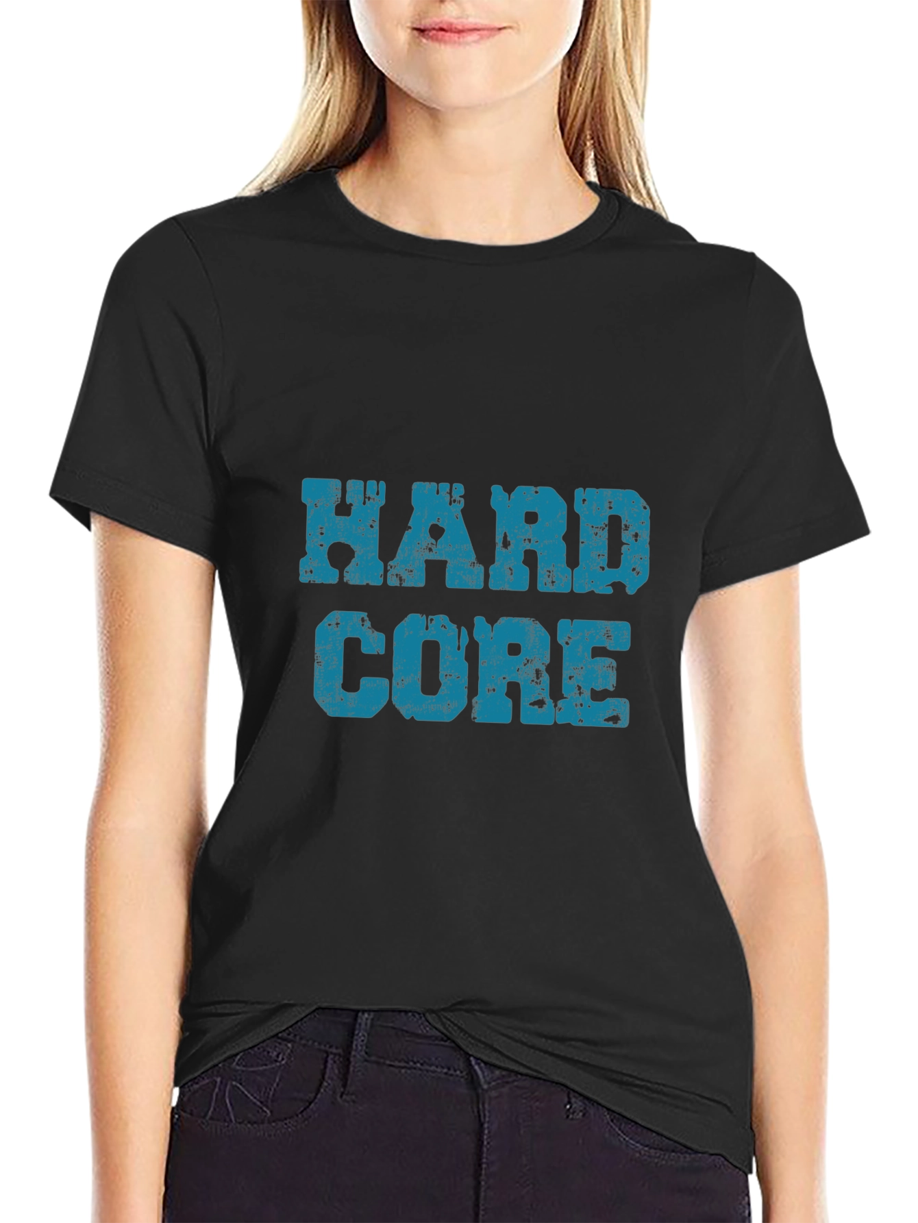 Hardcore Distressed Graphic T-Shirt