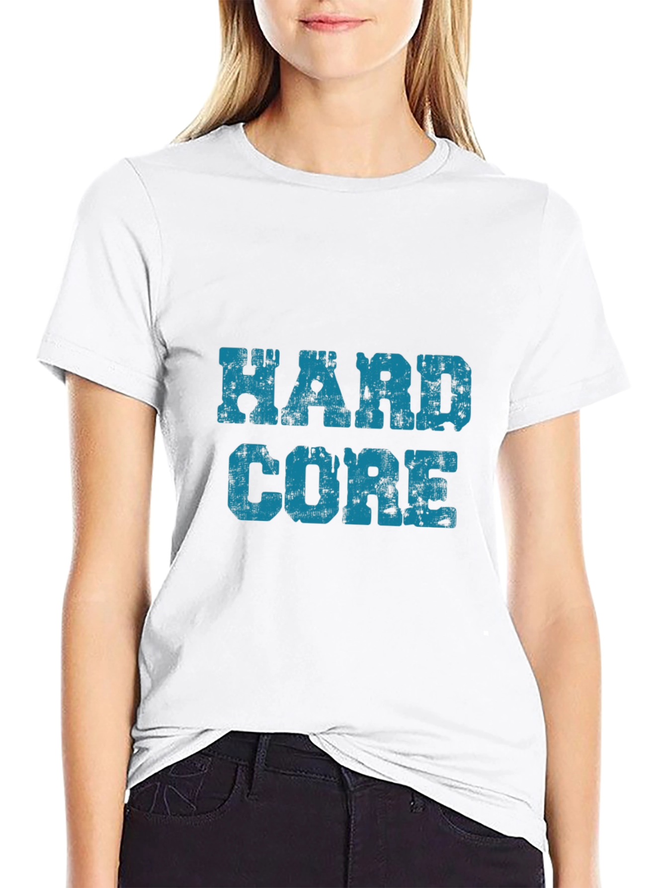Hardcore Distressed Graphic T-Shirt