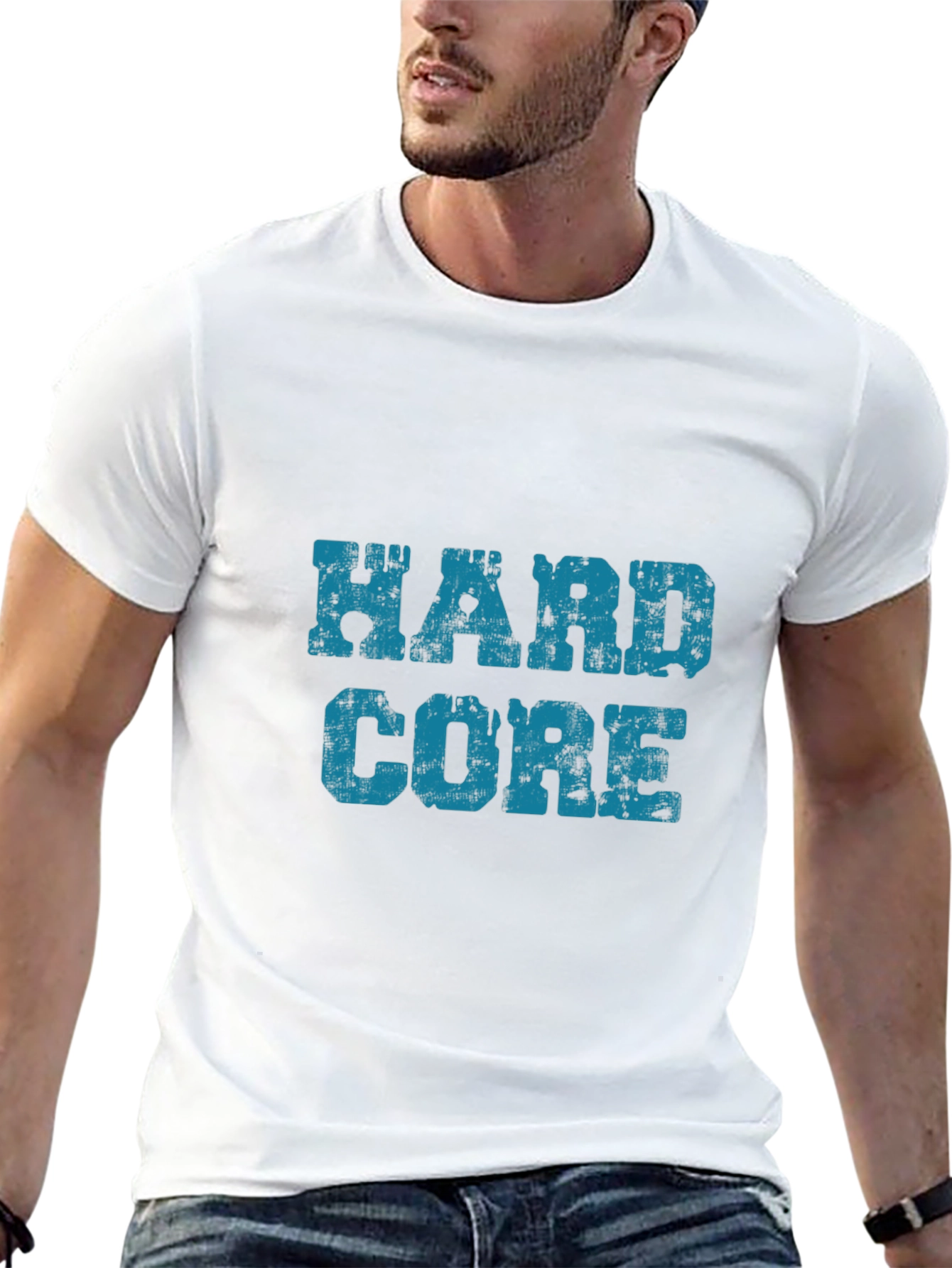 Hardcore Distressed Graphic T-Shirt