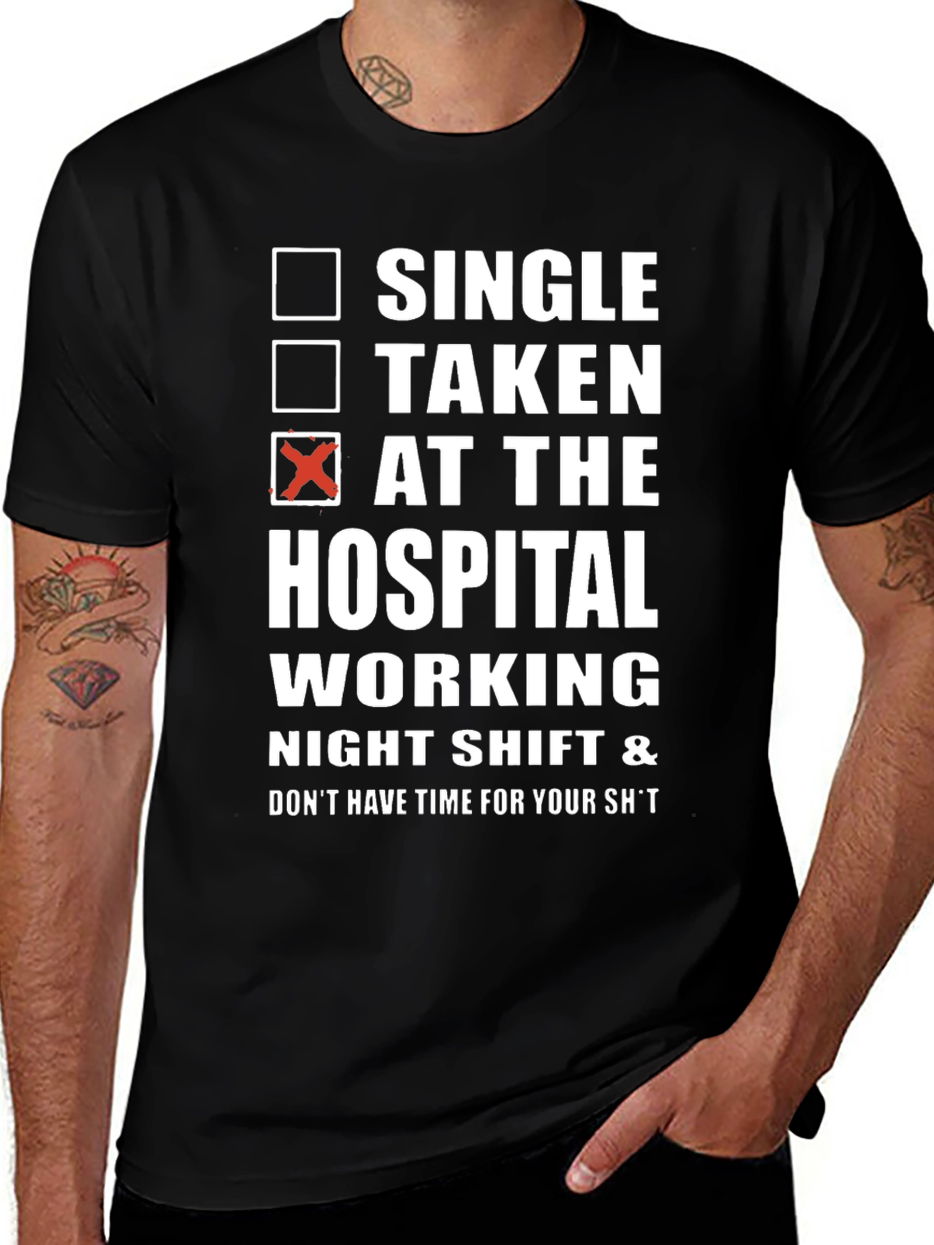 Hospital Night Shift Funny T-Shirt