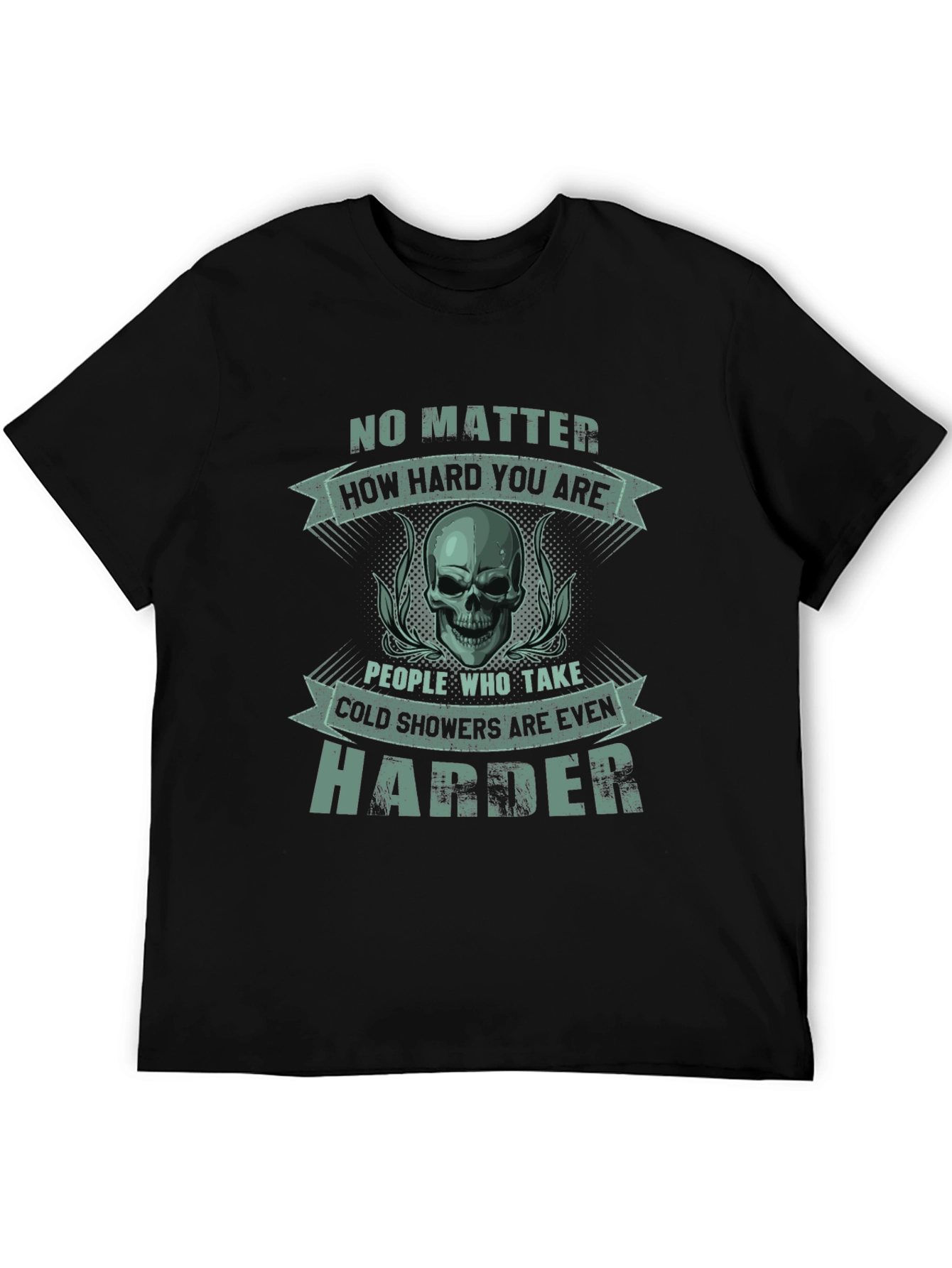Harder Cold Shower Skull Graphic Tee