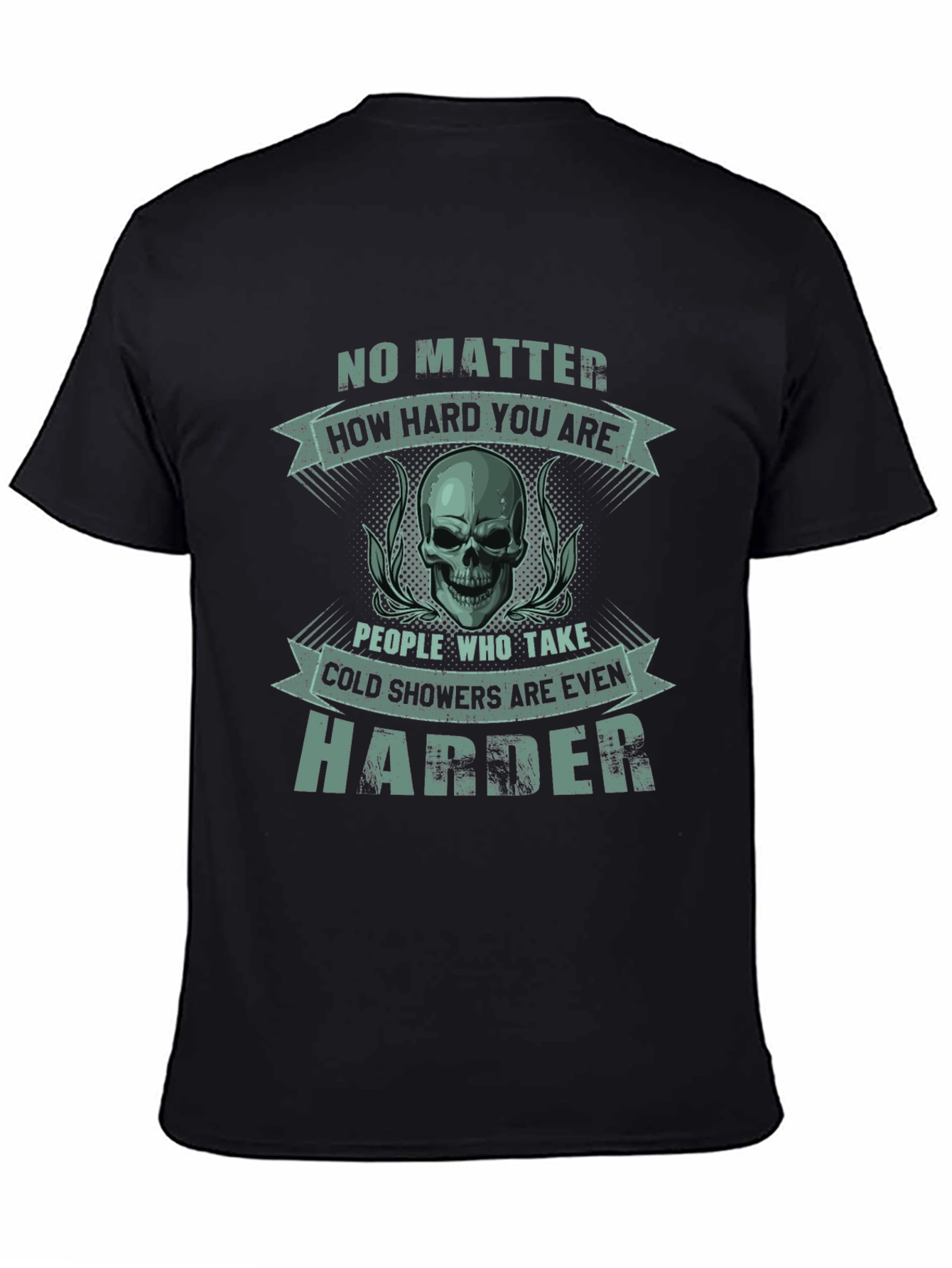 Harder Cold Shower Skull Graphic Tee