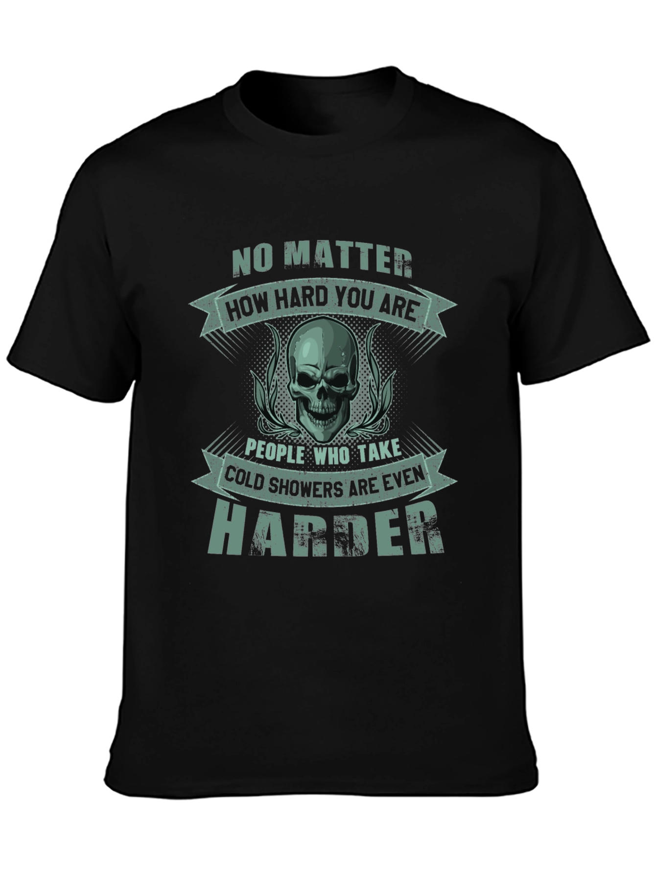 Harder Cold Shower Skull Graphic Tee