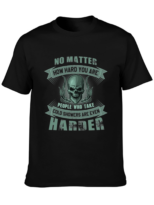 Harder Cold Shower Skull Graphic Tee