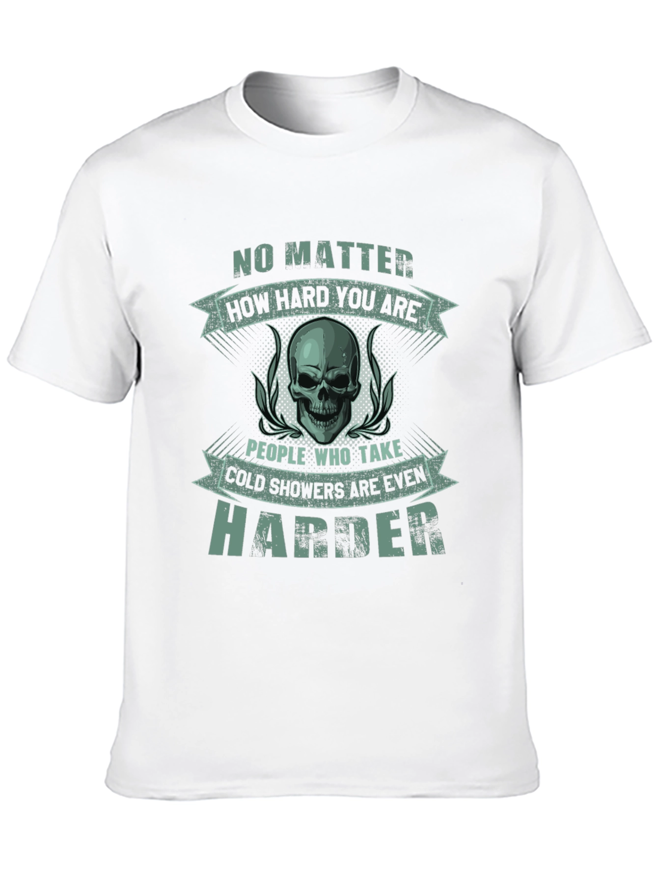 Harder Cold Shower Skull Graphic Tee