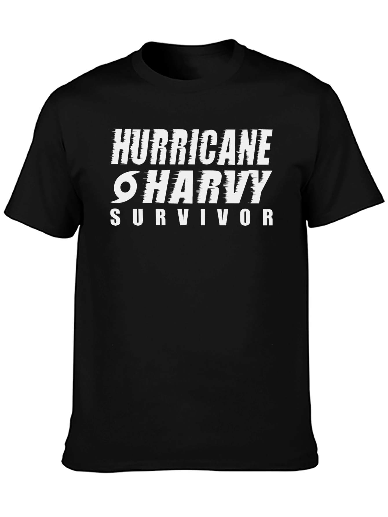 Hurricane Harvey Survivor Black T-Shirt