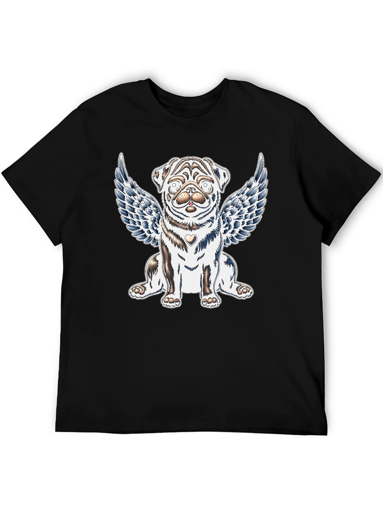 Angel Pug Graphic Tee - Comfort Fit