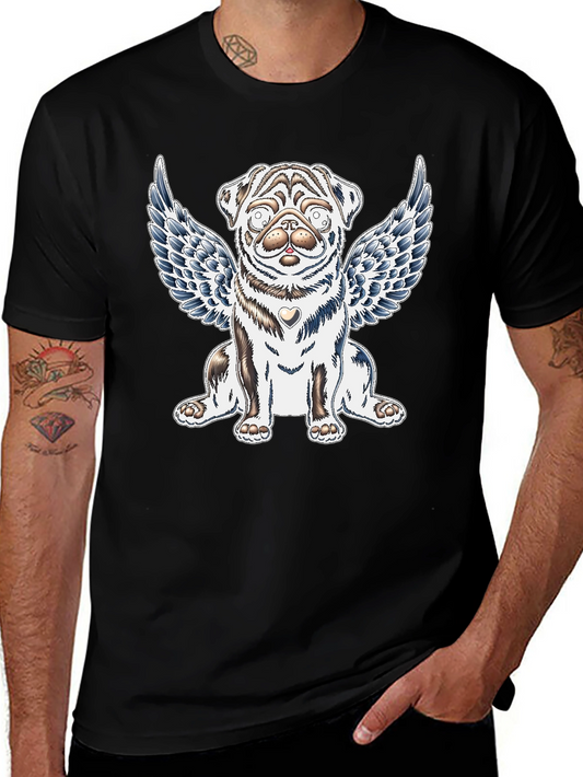 Angel Pug Graphic Tee - Comfort Fit