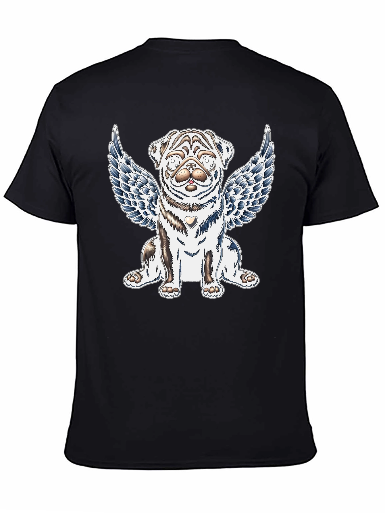 Angel Pug Graphic Tee - Comfort Fit