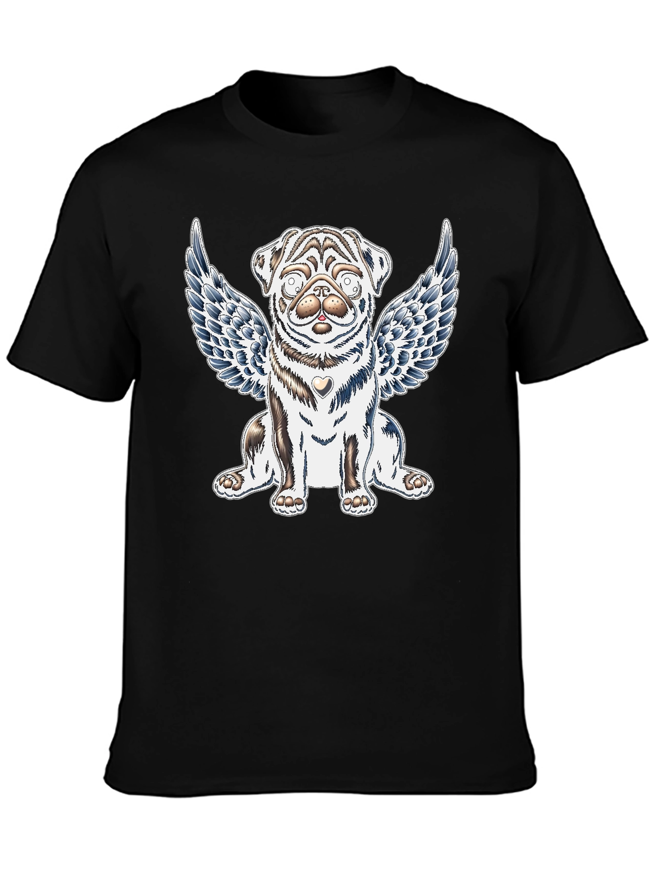 Angel Pug Graphic Tee - Comfort Fit