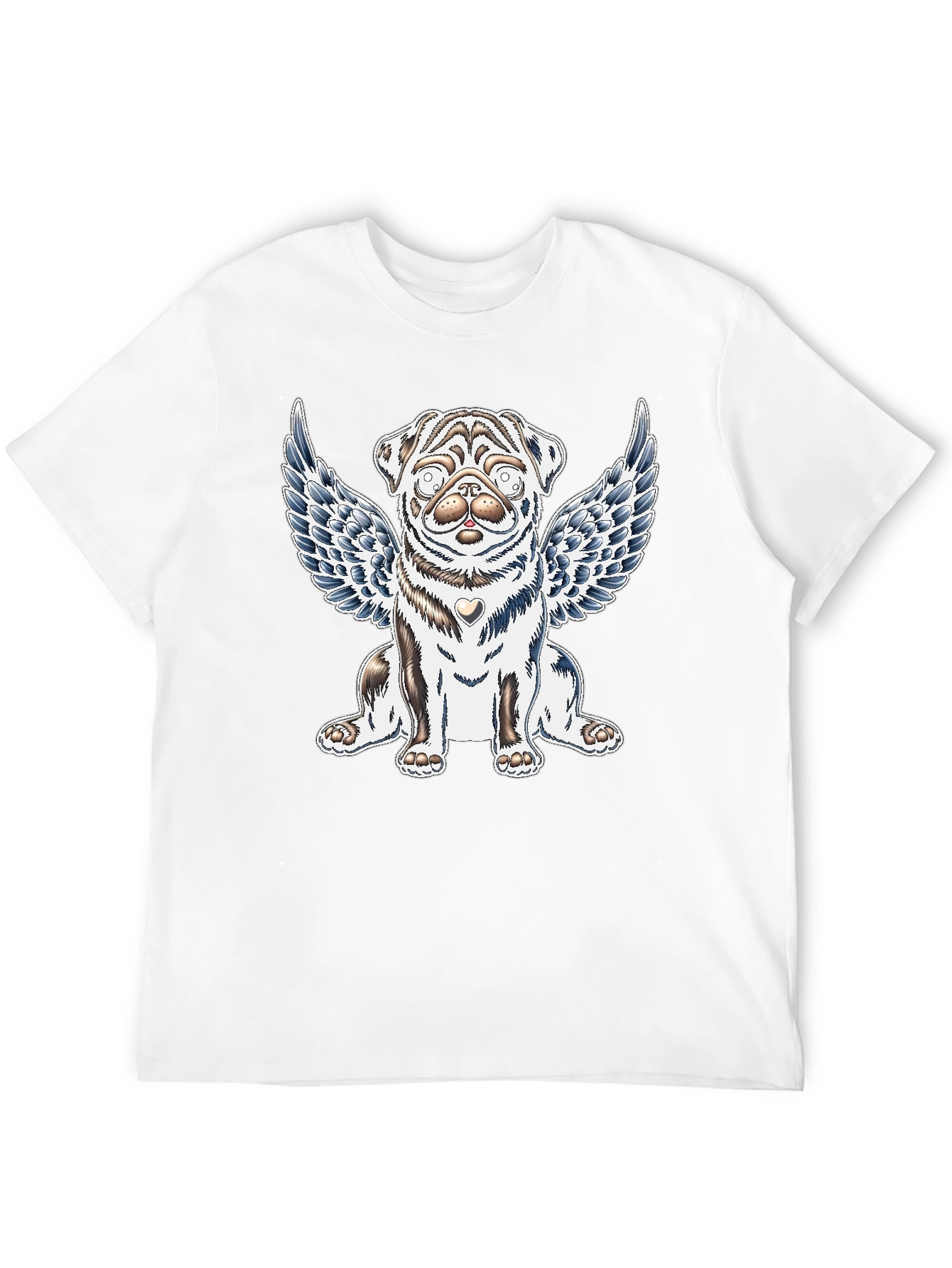 Angel Pug Graphic Tee - Comfort Fit