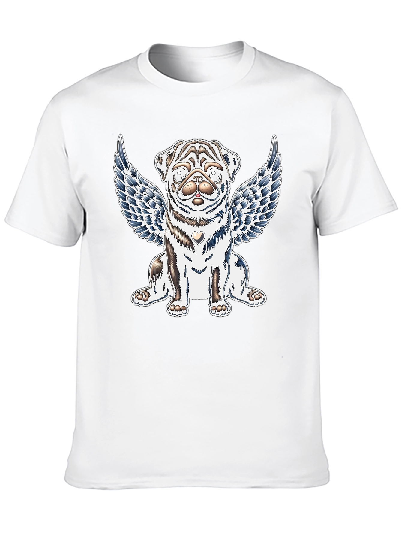 Angel Pug Graphic Tee - Comfort Fit