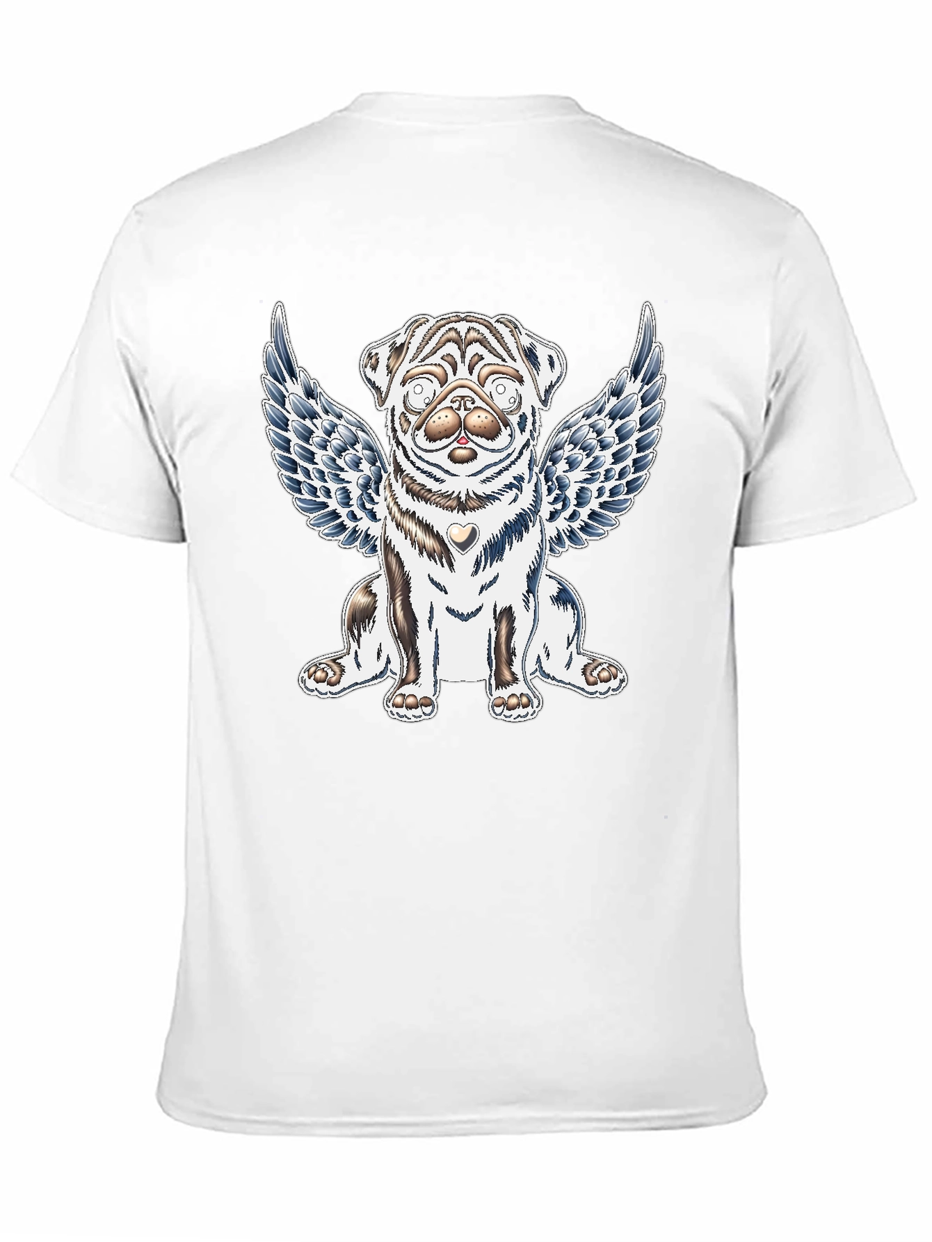 Angel Pug Graphic Tee - Comfort Fit