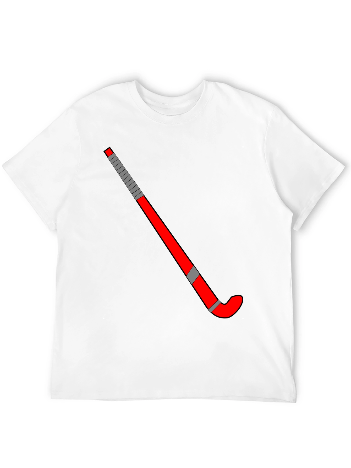 Hockey Stick Graphic Tee - Black Casual Shirt
