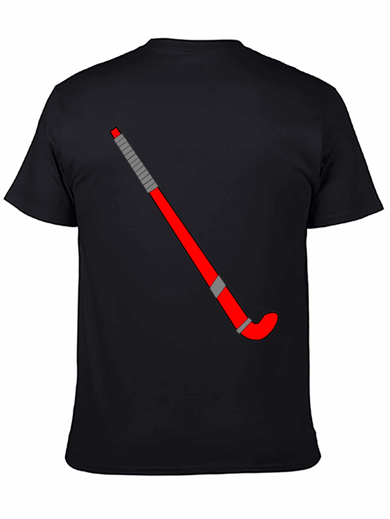 Hockey Stick Graphic Tee - Black Casual Shirt