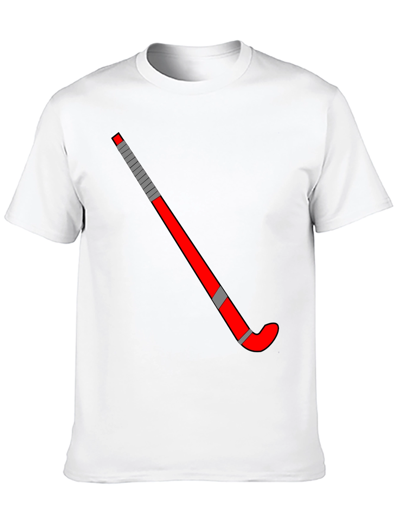 Hockey Stick Graphic Tee - Black Casual Shirt