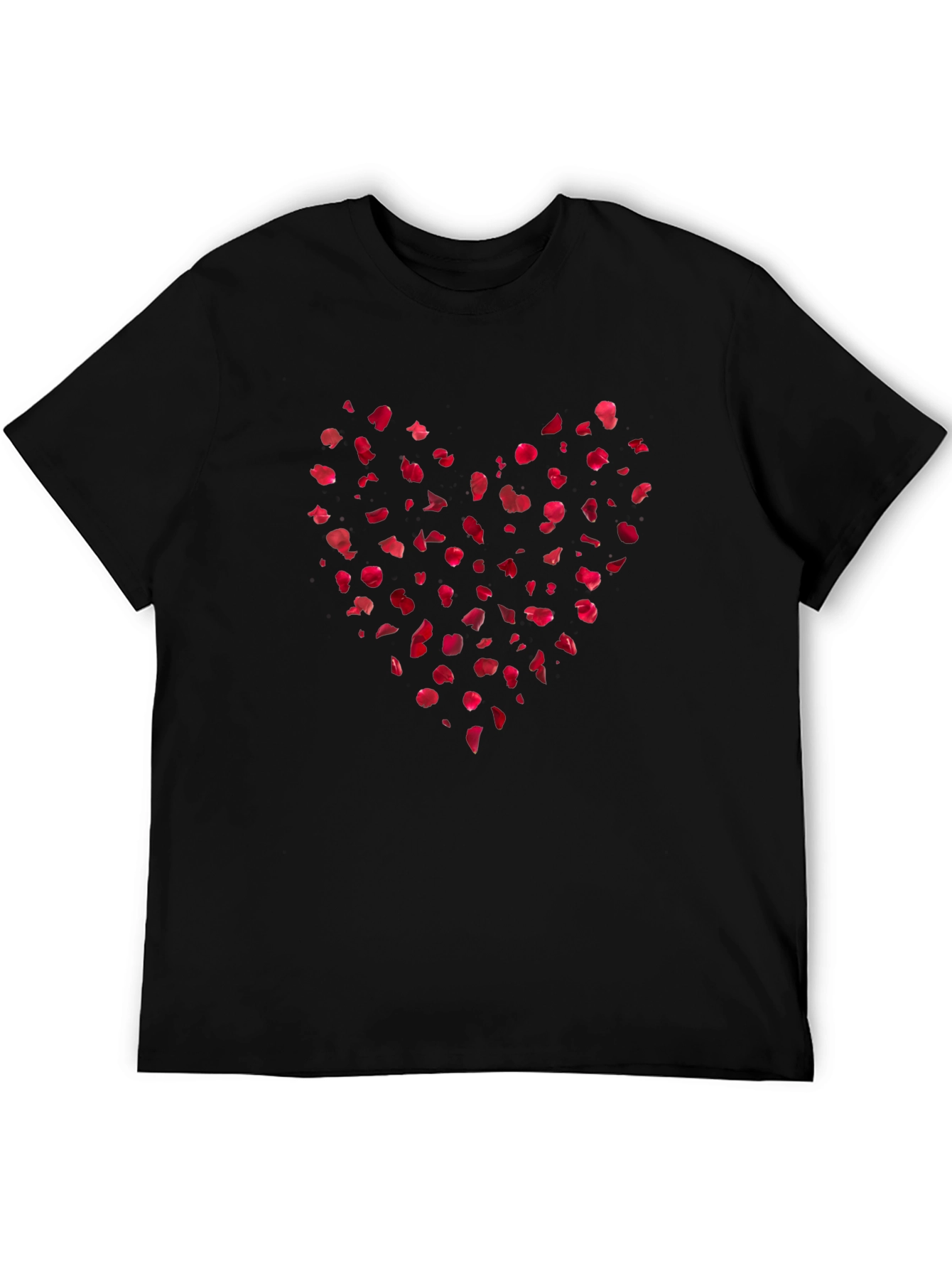 Heart Petals Graphic Tee - Soft Cotton Blend