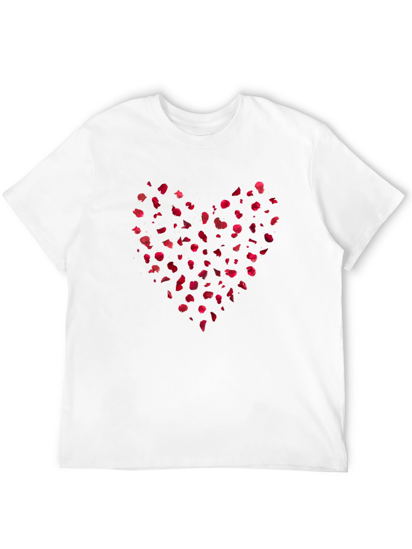 Heart Petals Graphic Tee - Soft Cotton Blend