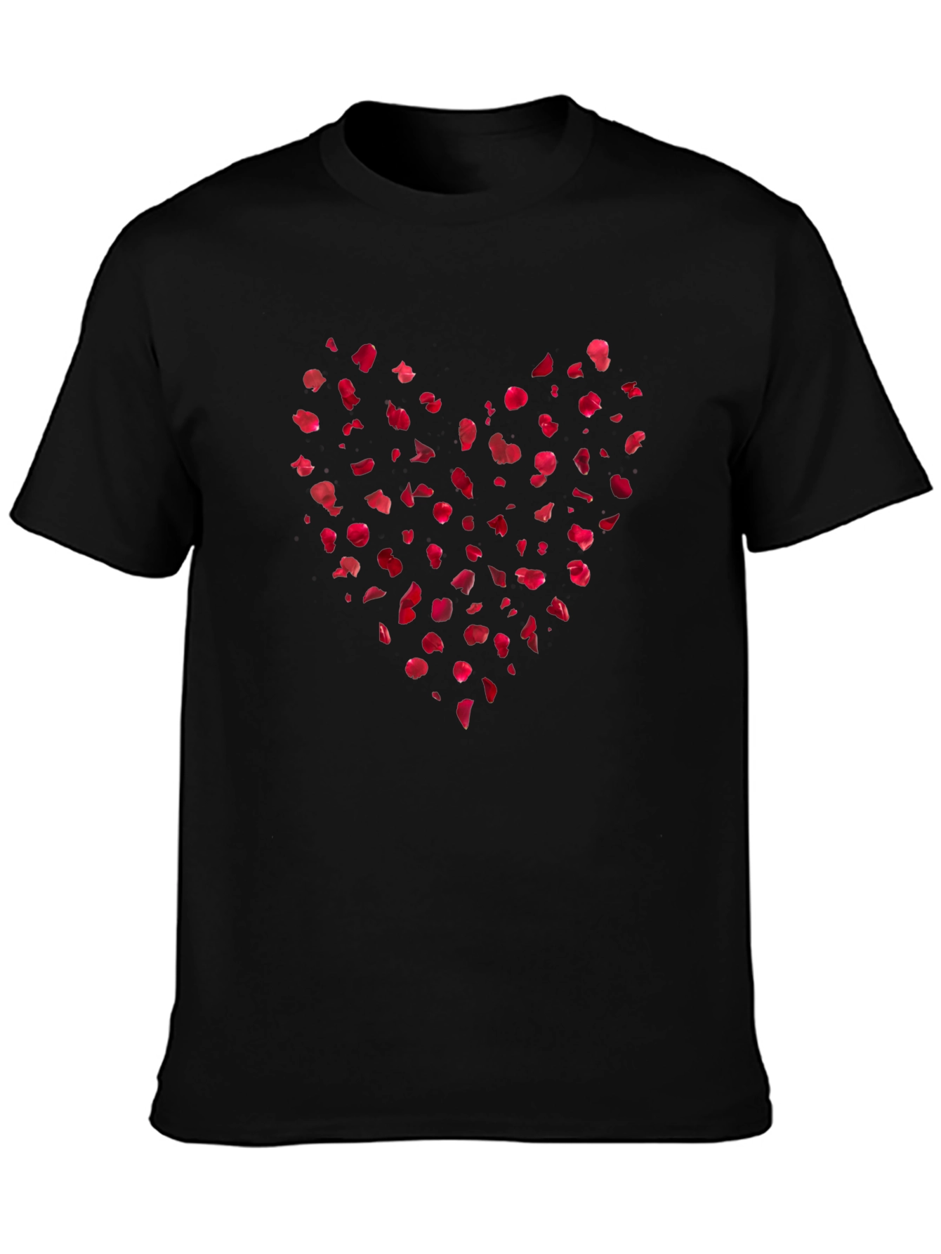 Heart Petals Graphic Tee - Soft Cotton Blend