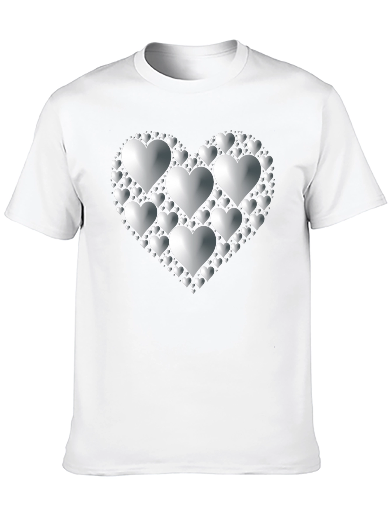 Heart of Hearts Graphic Tee - Black Cotton Blend