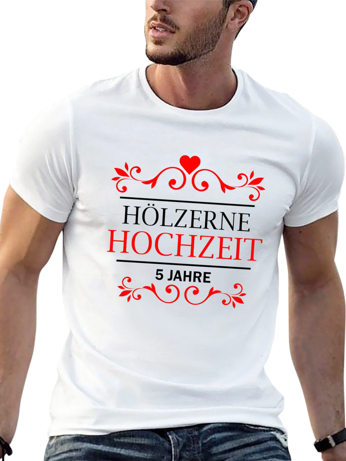 Holzerne Hochzeit 5 Jahre T-Shirt
