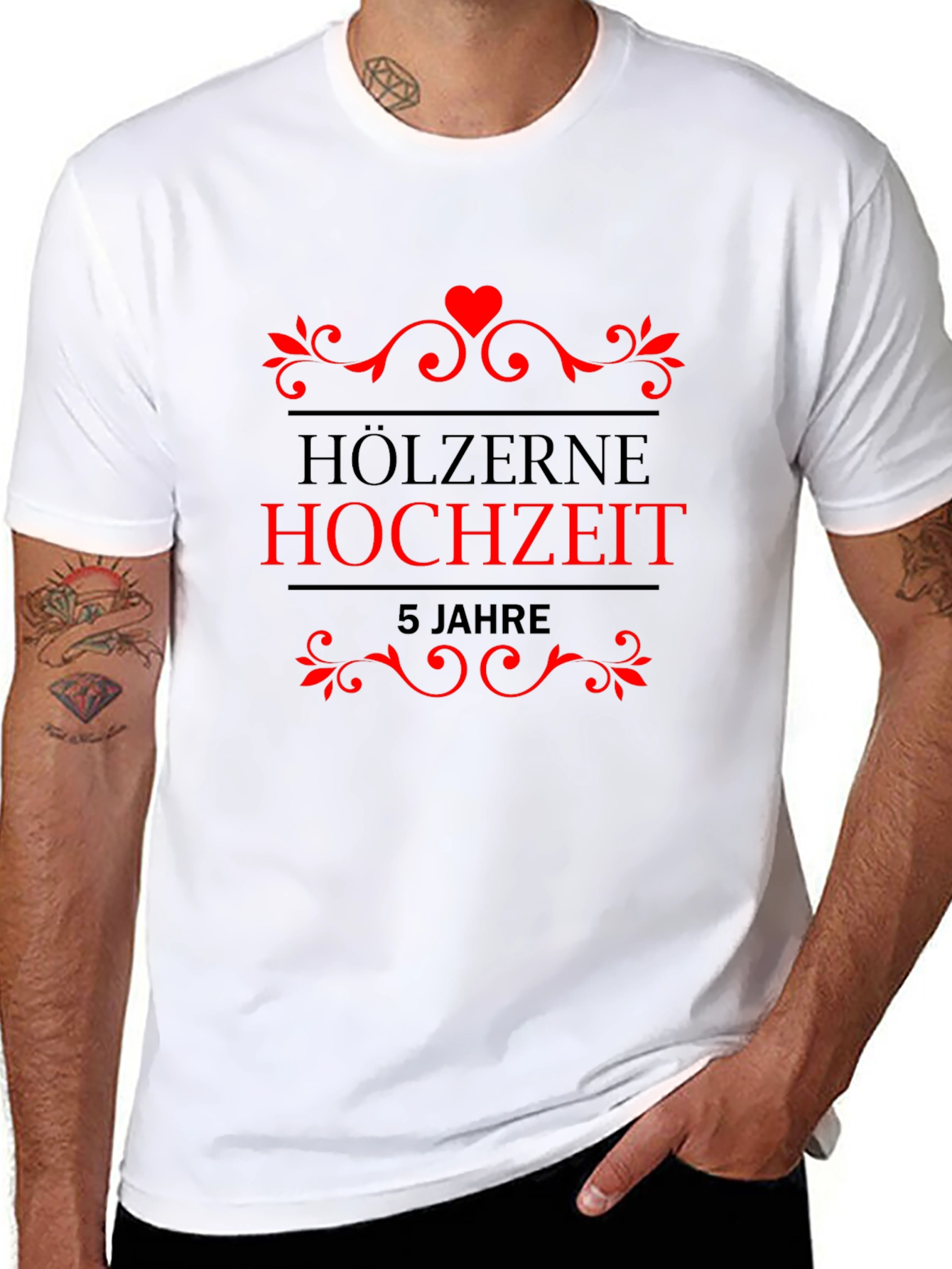 Holzerne Hochzeit 5 Jahre T-Shirt