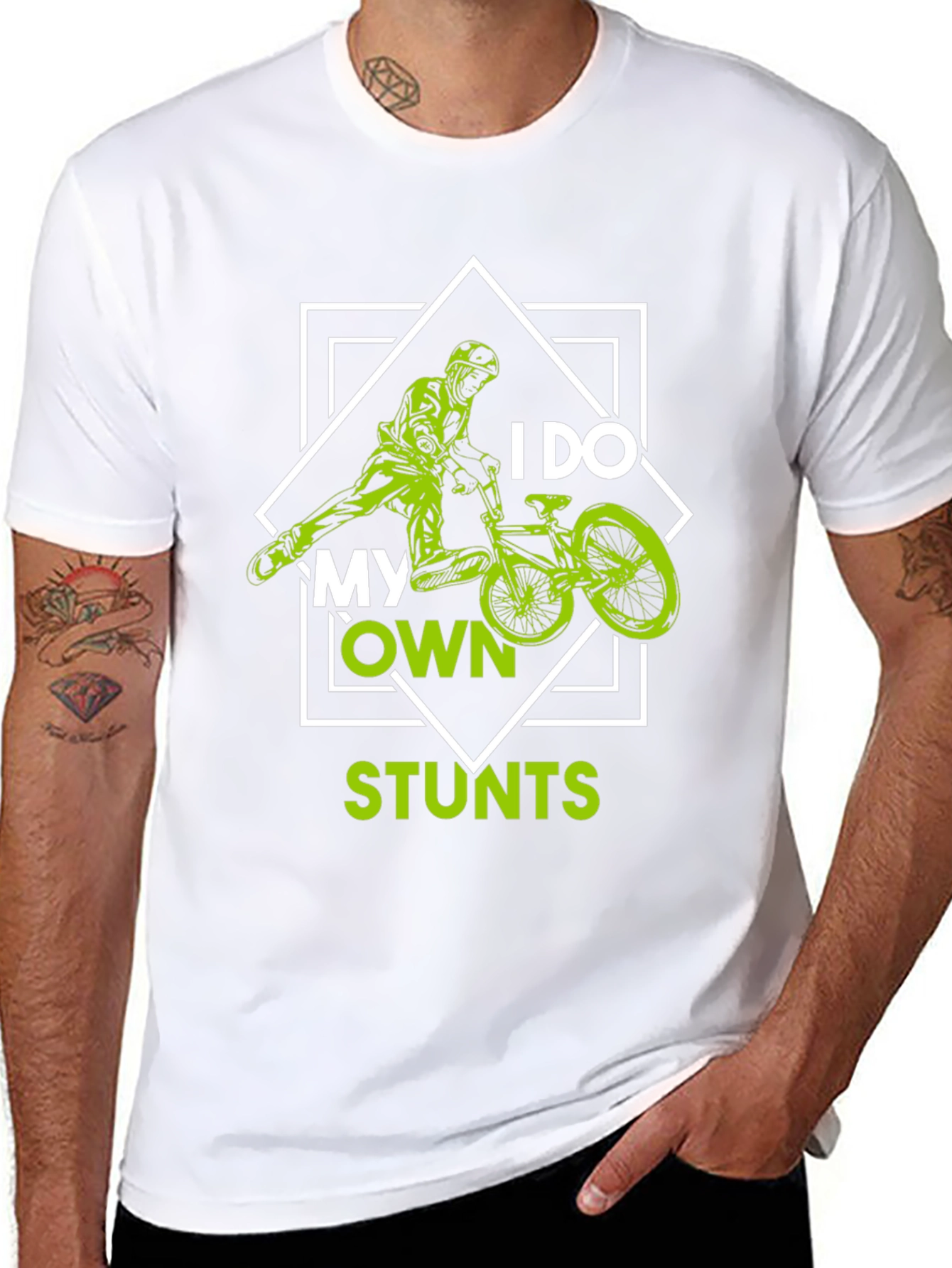 I Do My Own Stunts BMX T-Shirt