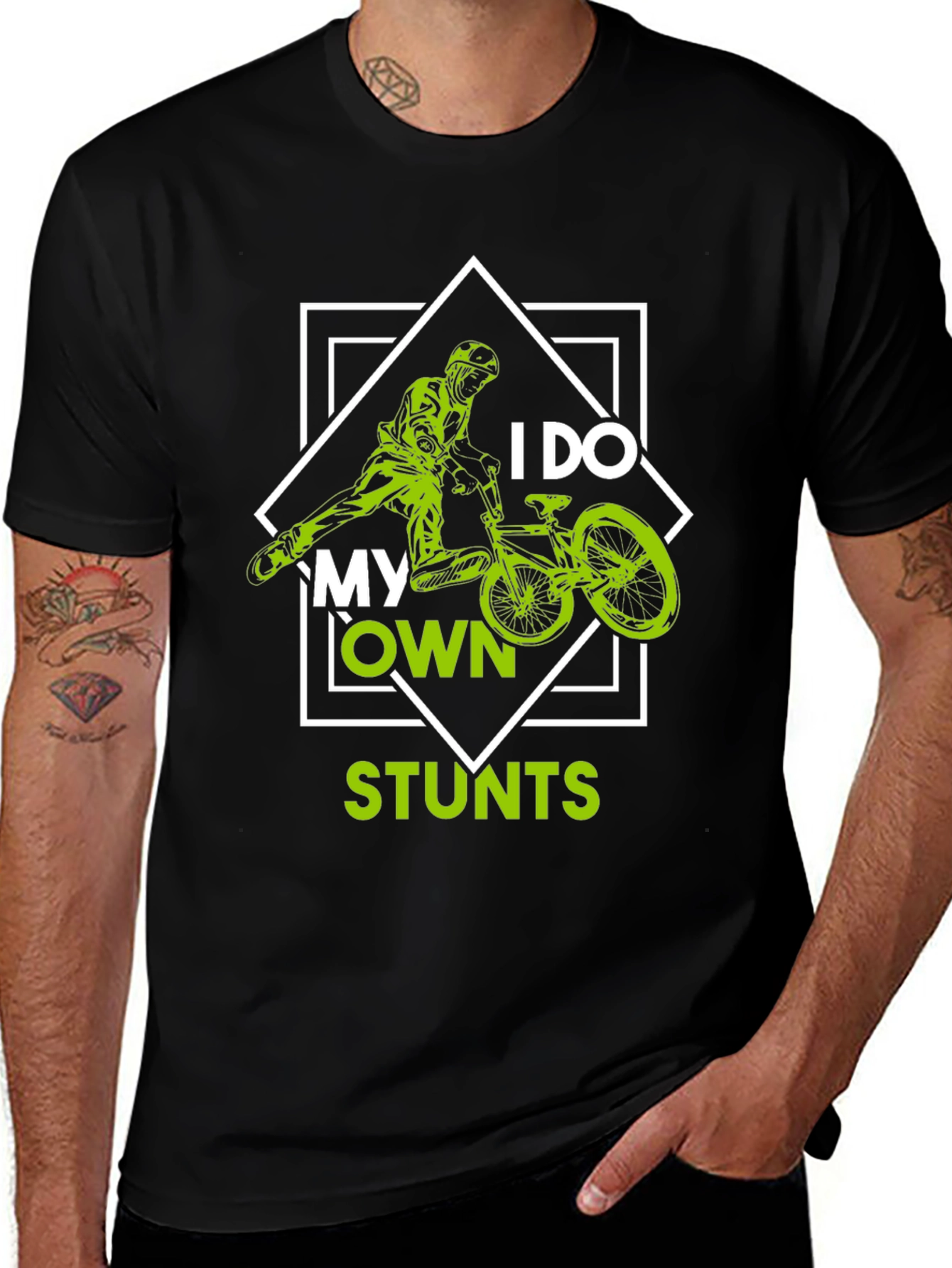 I Do My Own Stunts BMX T-Shirt