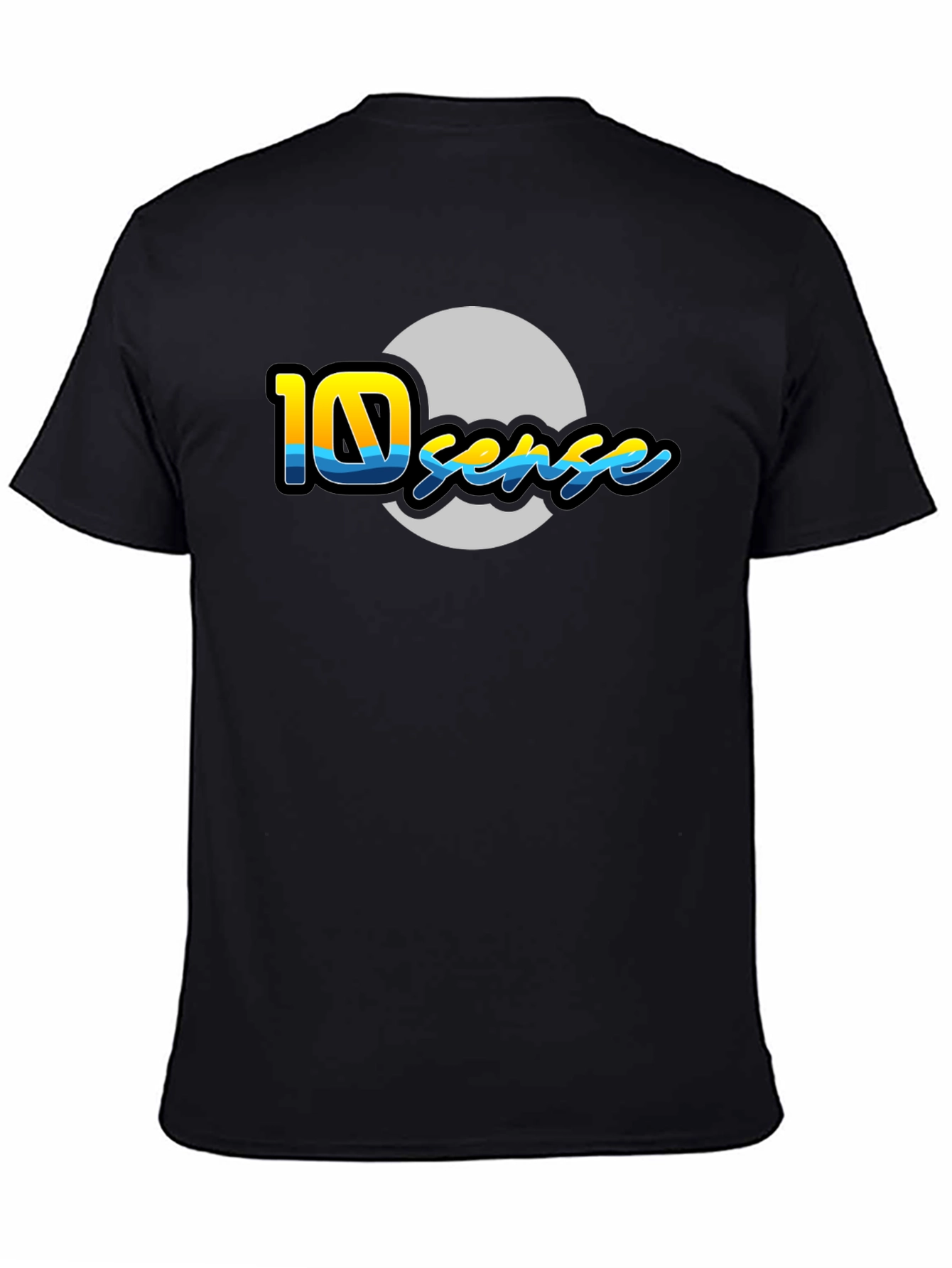 10 Sense Black T-Shirt - Unique Graphic Design