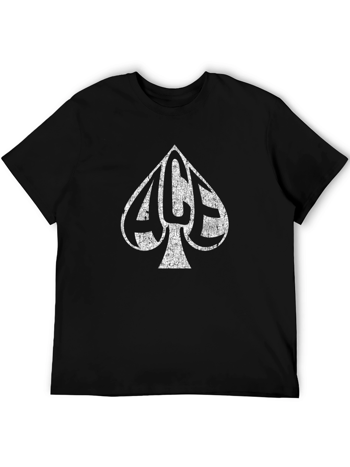 Ace of Spades Graphic T-Shirt - Distressed Print